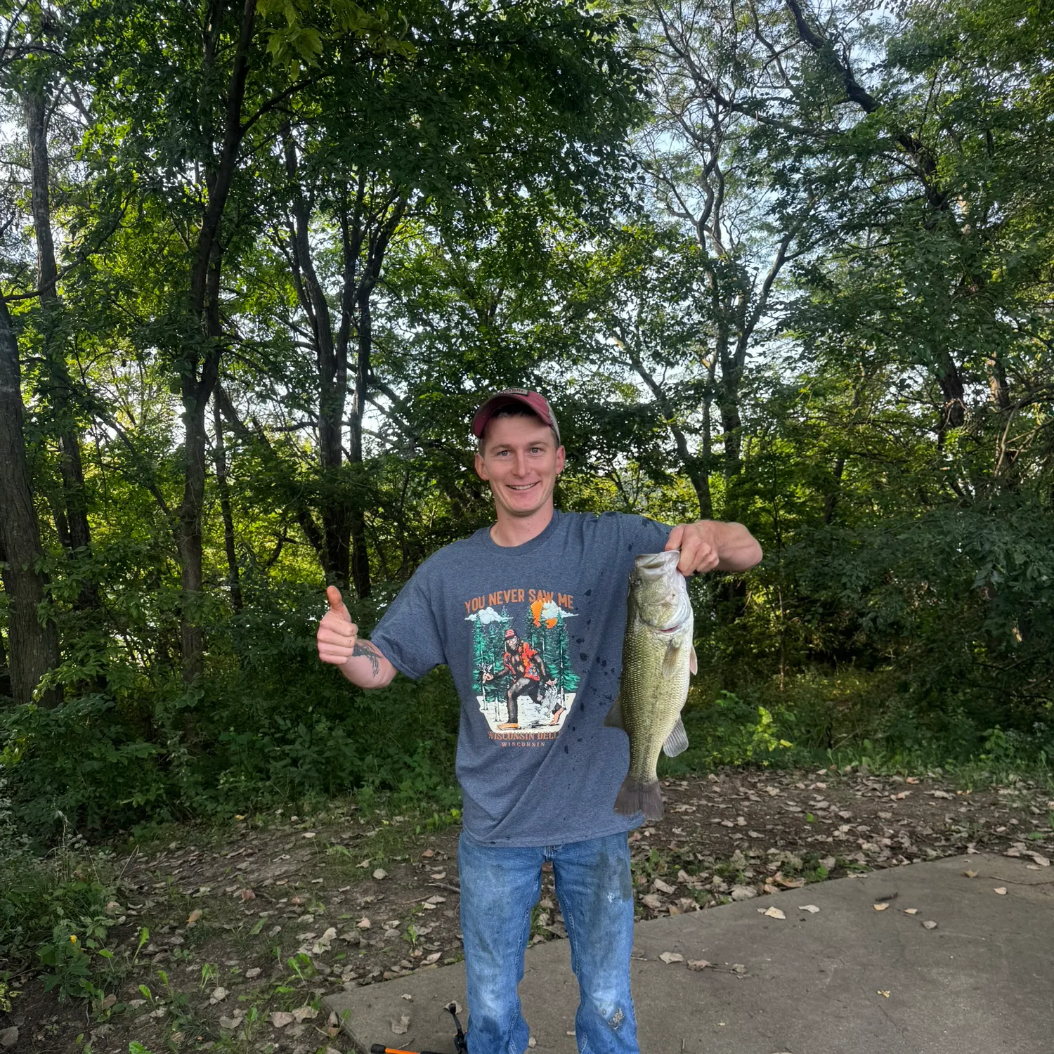 Largemouth bass caught on Fishbrain