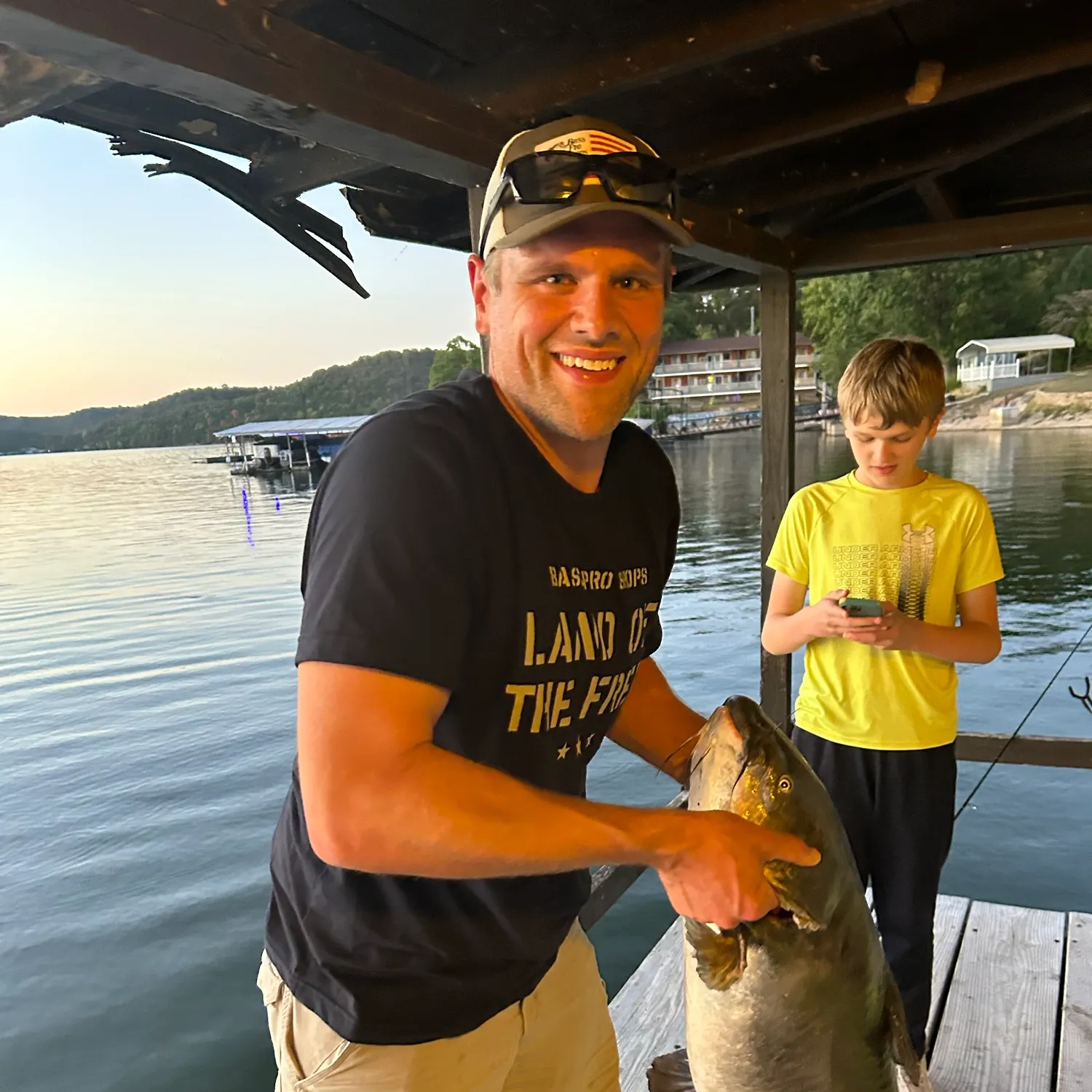 Blue catfish caught on Fishbrain