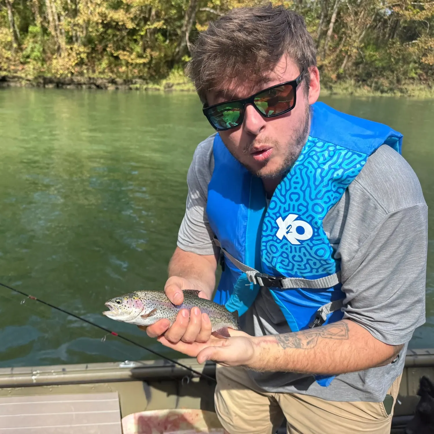 Rainbow trout caught on Fishbrain