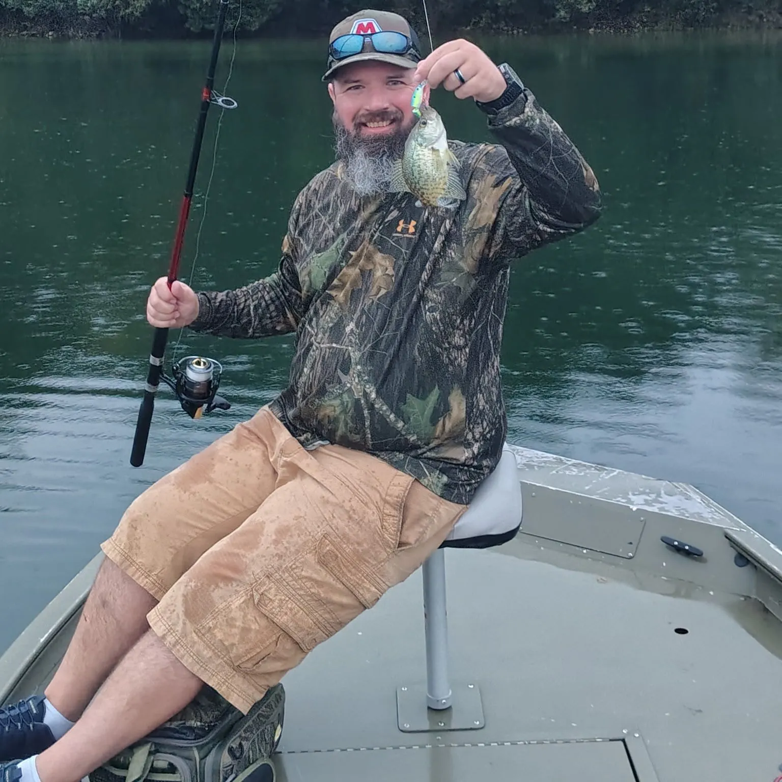 Black crappie caught on Fishbrain