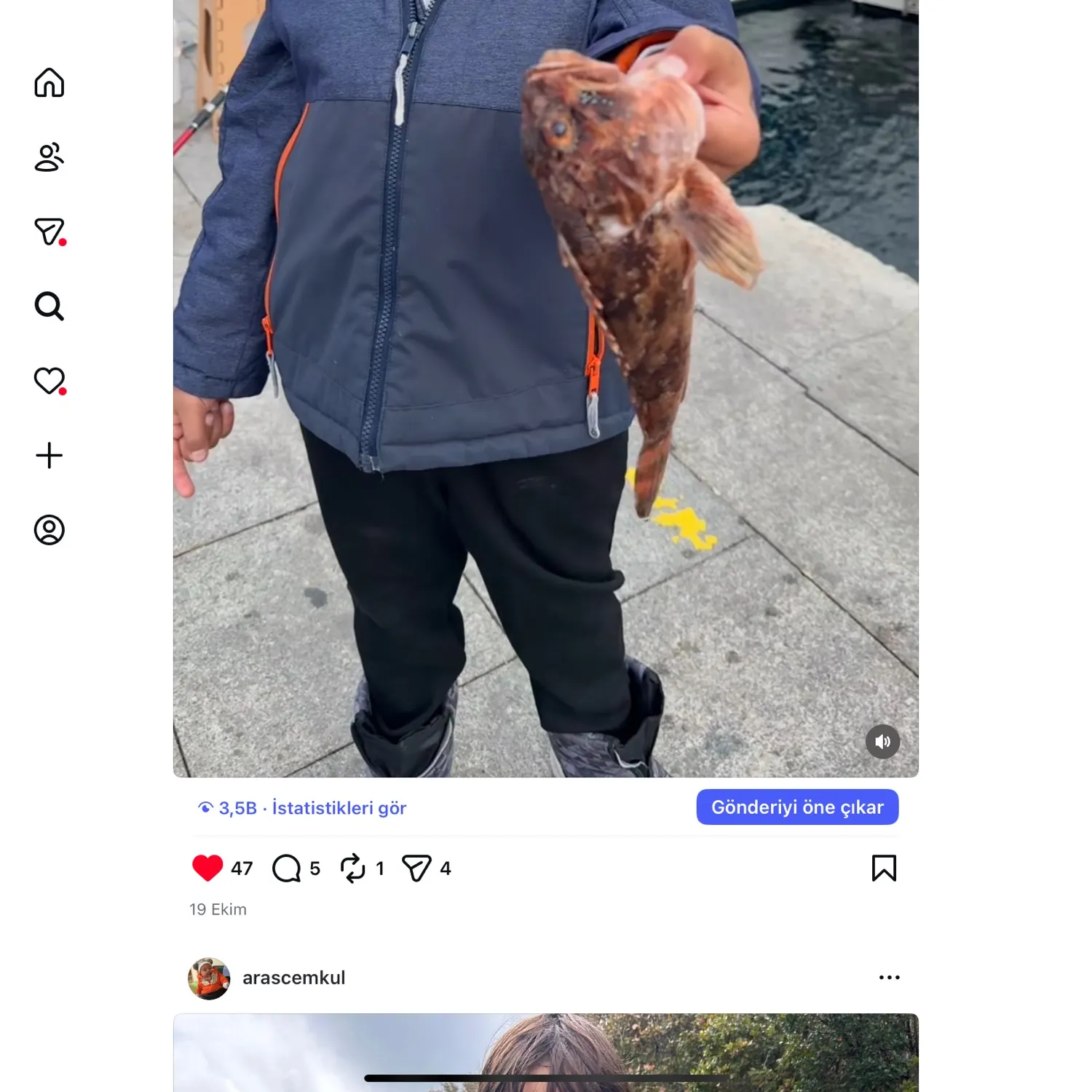 recently logged catches