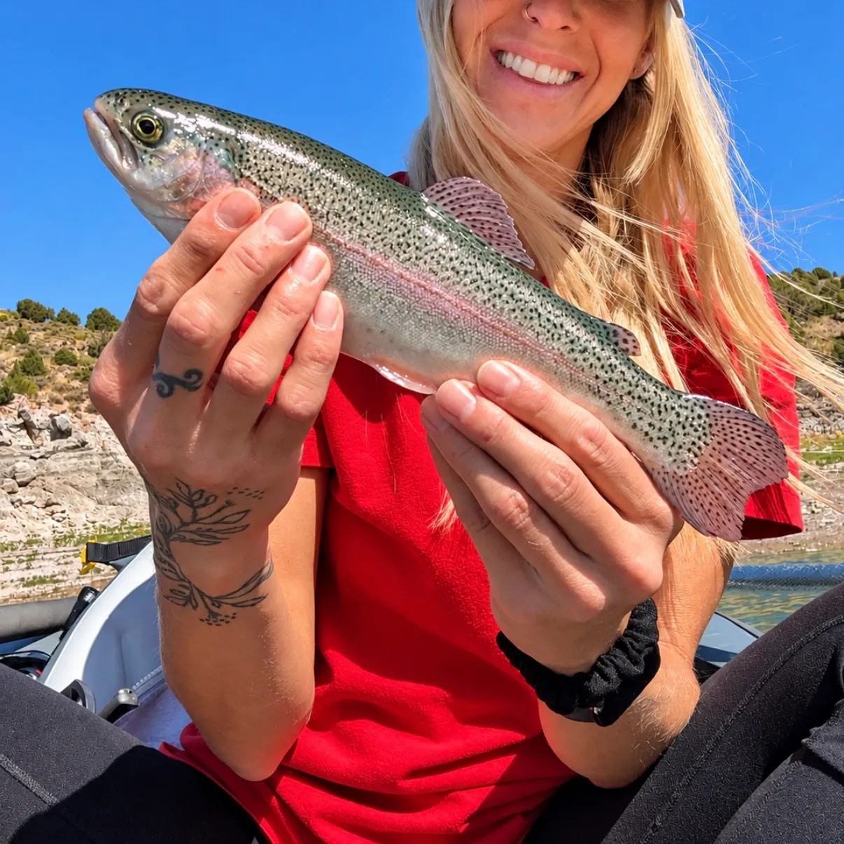 Rainbow trout caught on Fishbrain