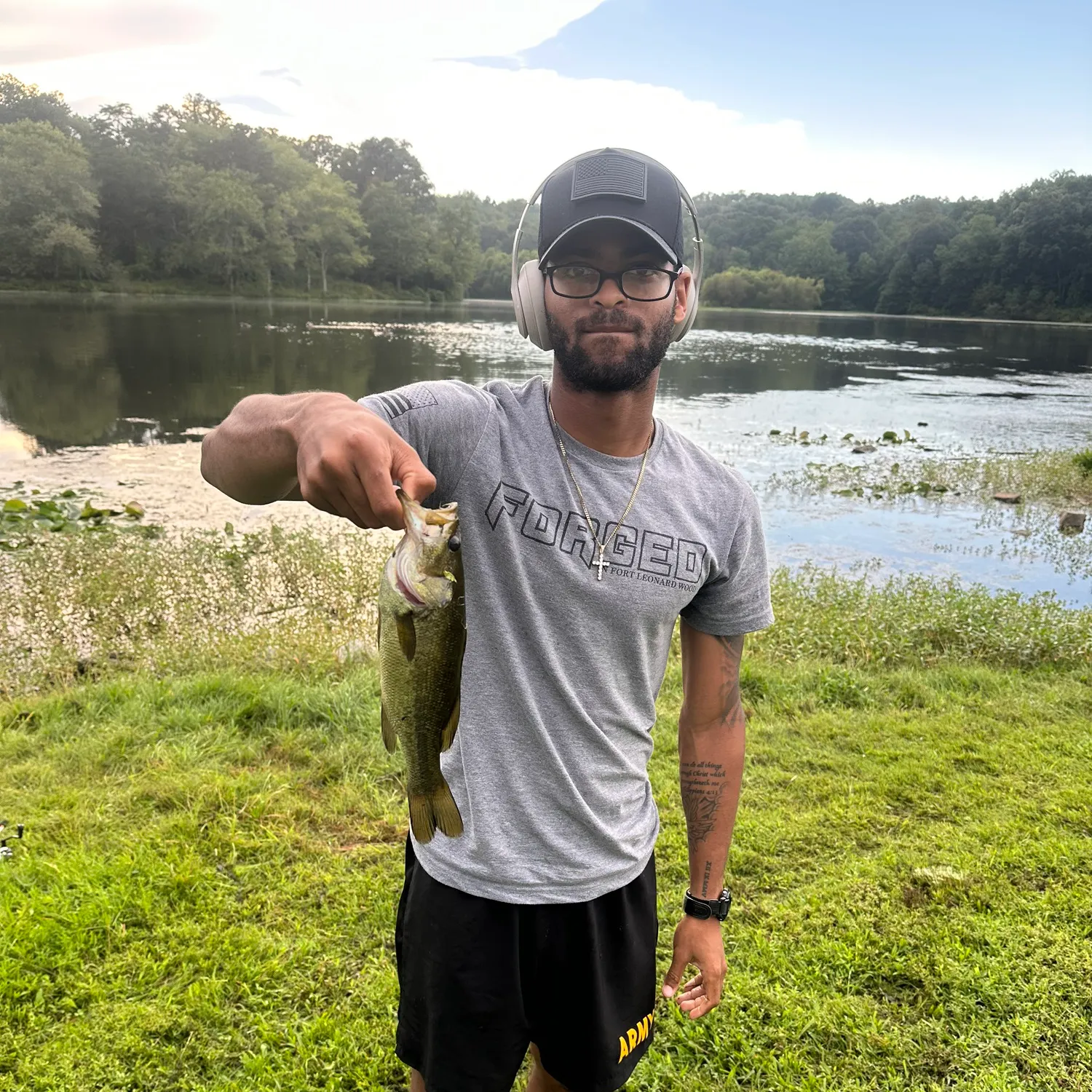 Largemouth bass caught on Fishbrain