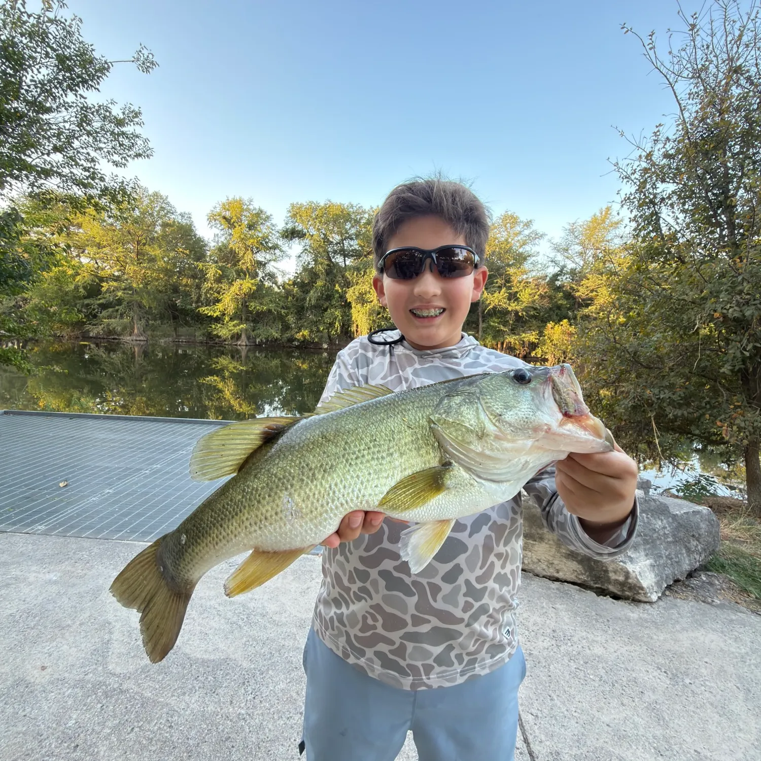 Largemouth bass caught on Fishbrain