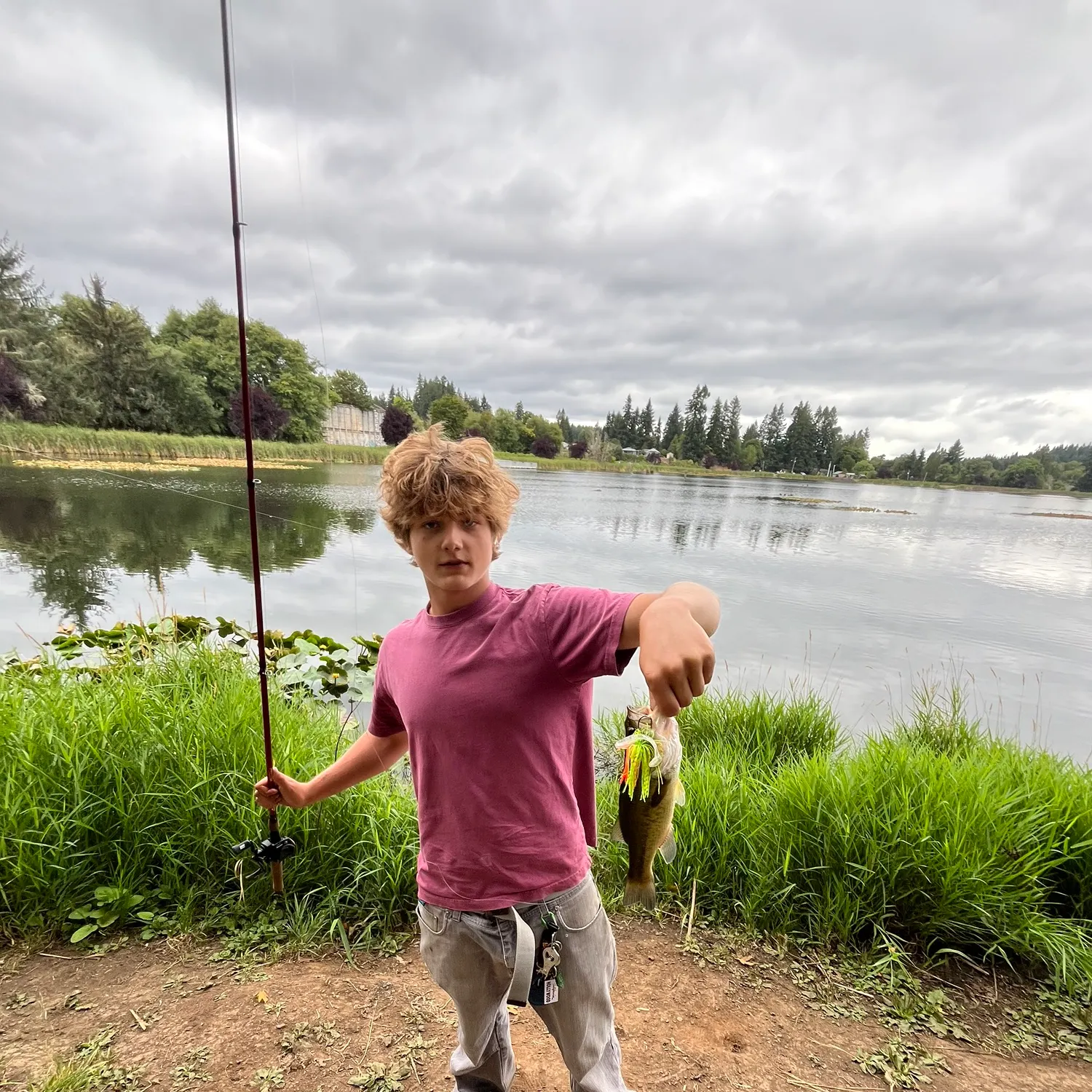 Largemouth bass caught on Fishbrain