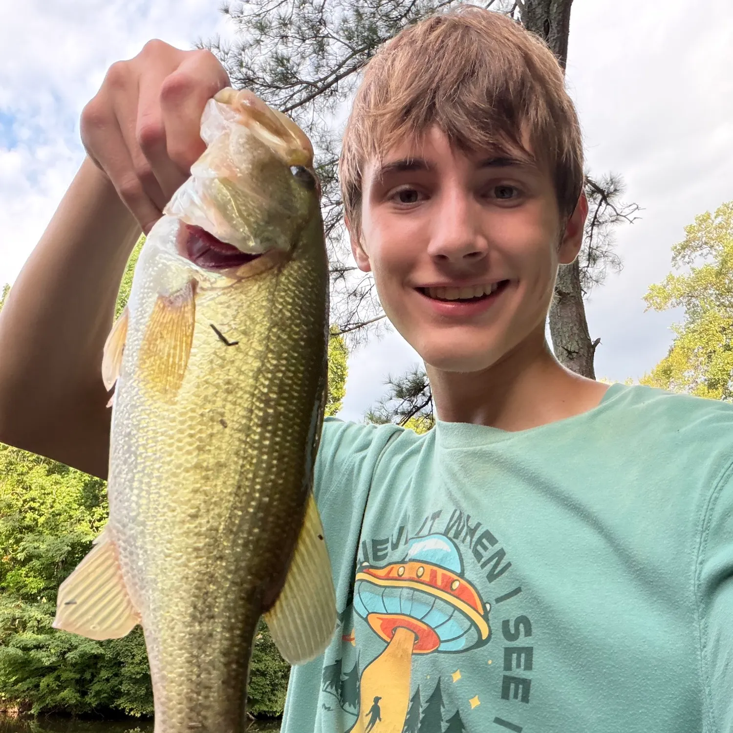 Largemouth bass caught on Fishbrain