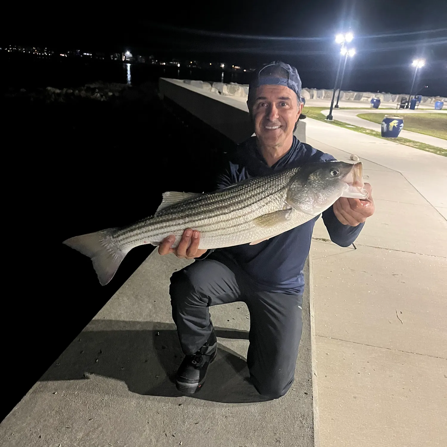 Striped bass caught on Fishbrain