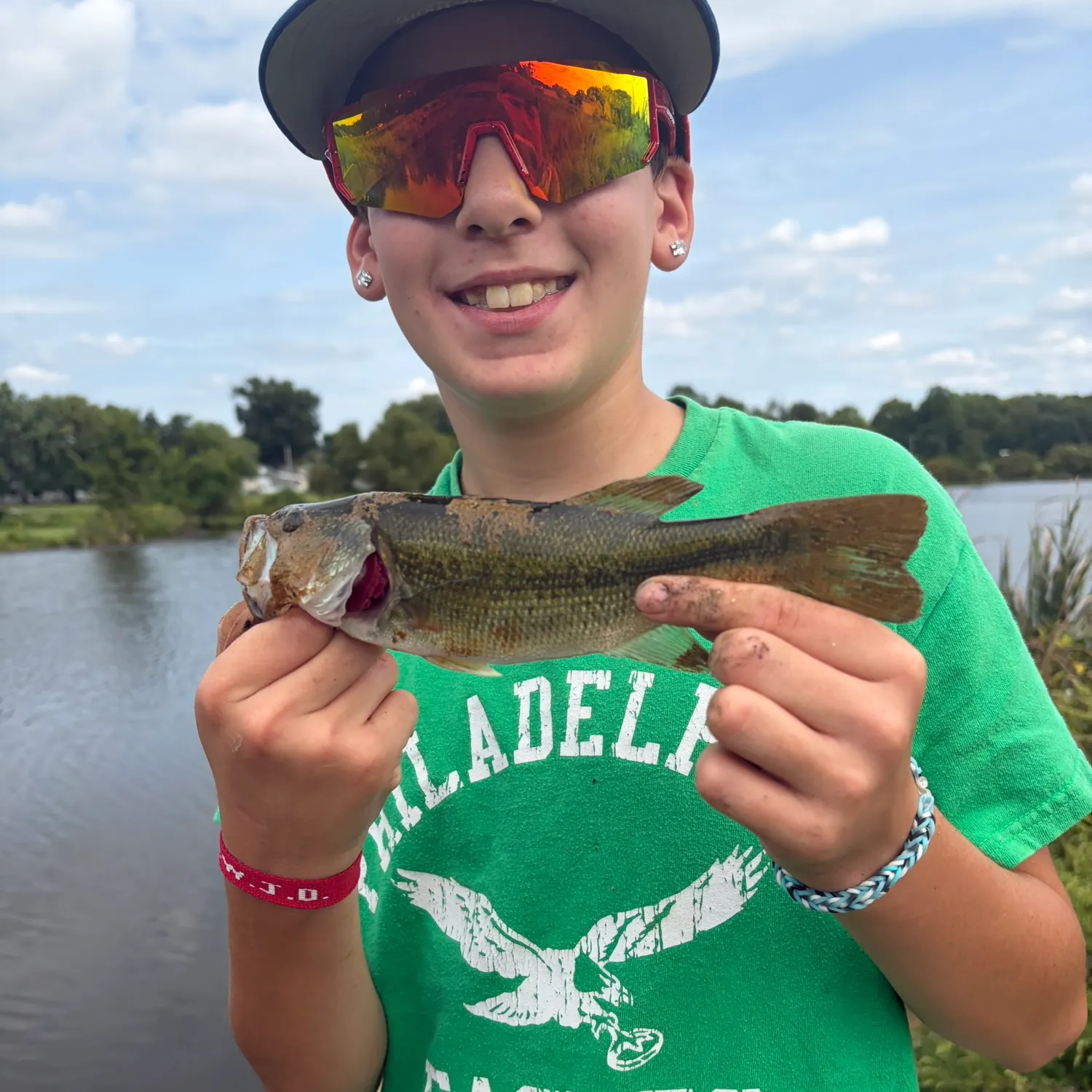 Largemouth bass caught on Fishbrain