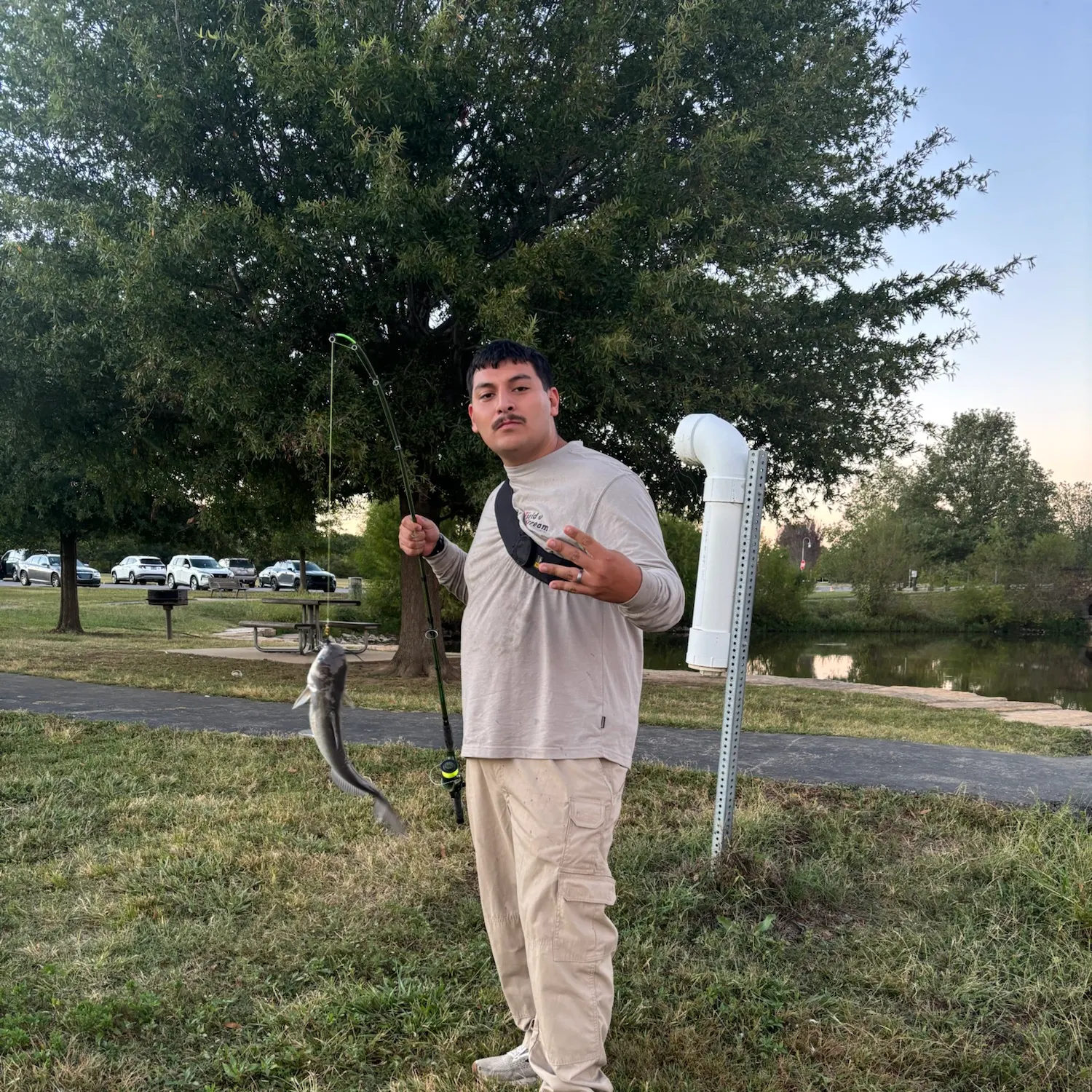 Blue catfish caught on Fishbrain