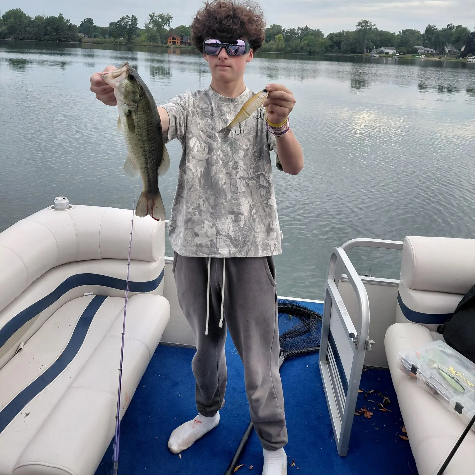 Largemouth bass caught on Fishbrain
