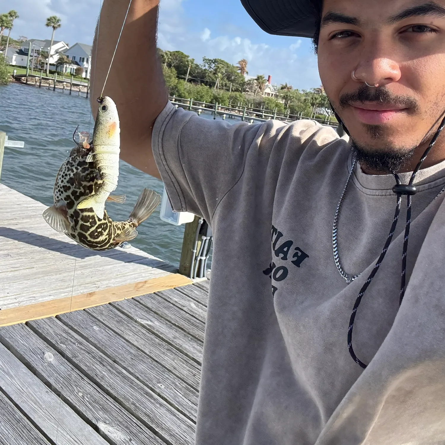 The most recent Panther puffer catches on Fishbrain