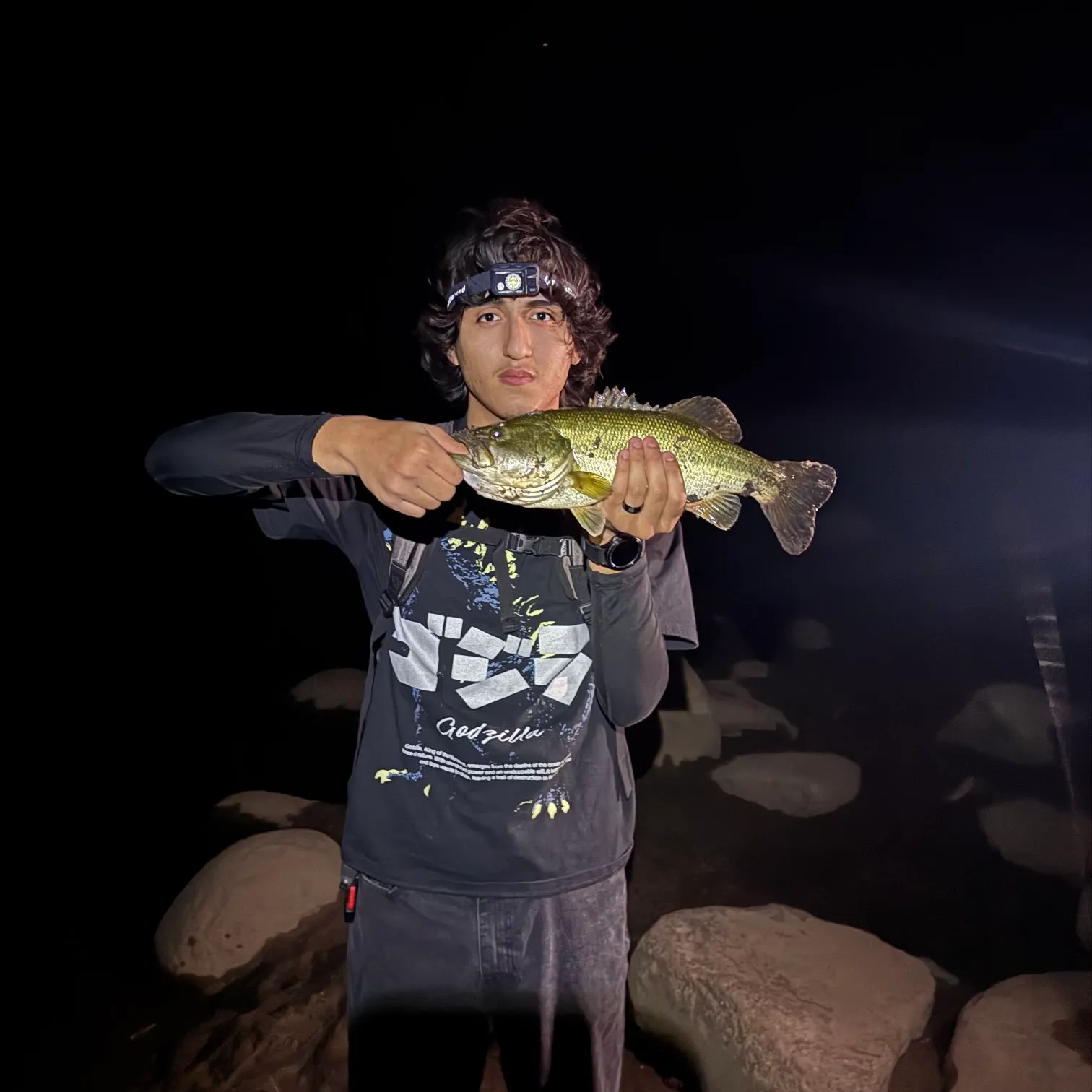Largemouth bass caught on Fishbrain