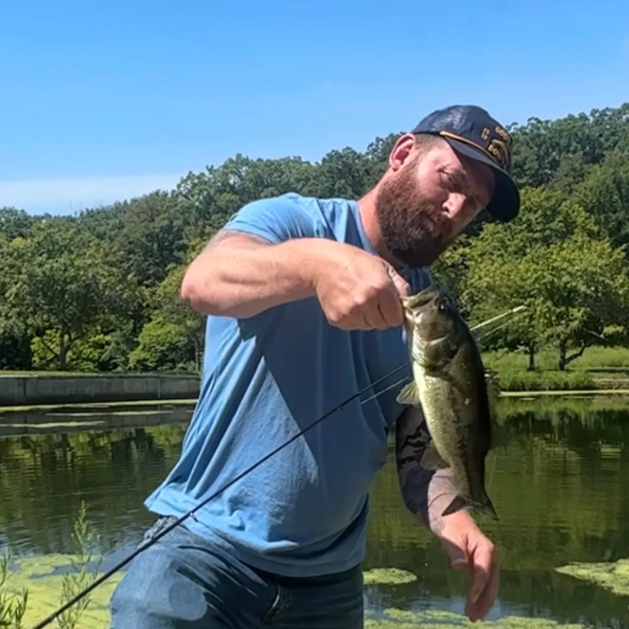 Largemouth bass caught on Fishbrain