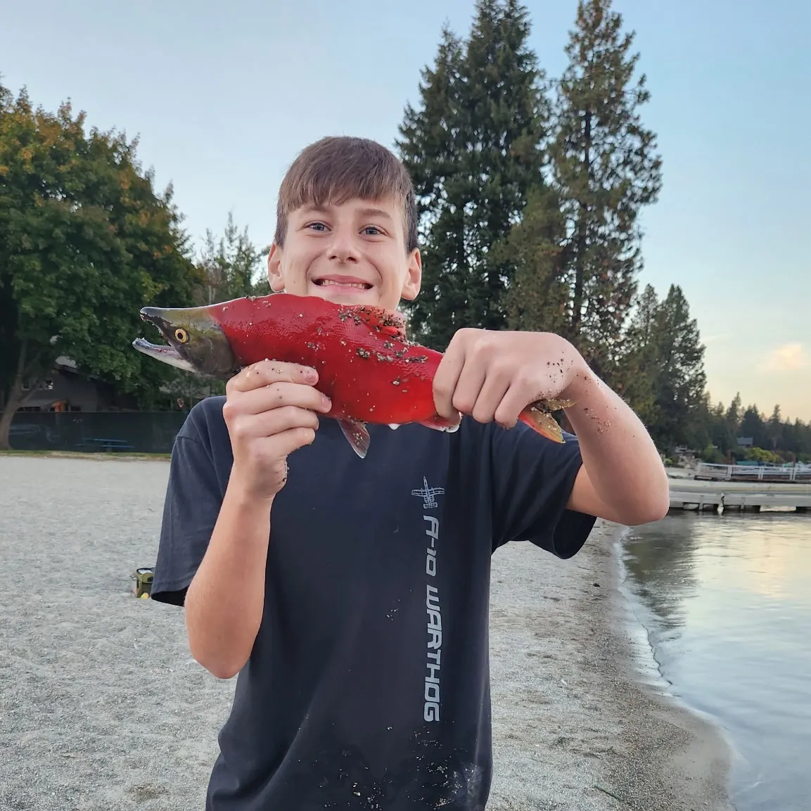 Kokanee salmon caught on Fishbrain