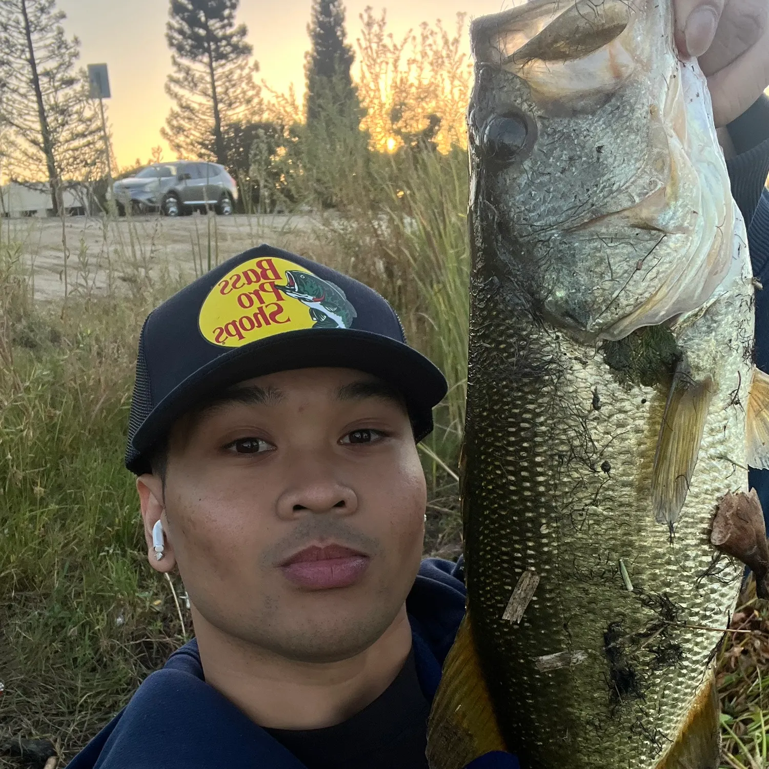 Largemouth bass caught on Fishbrain