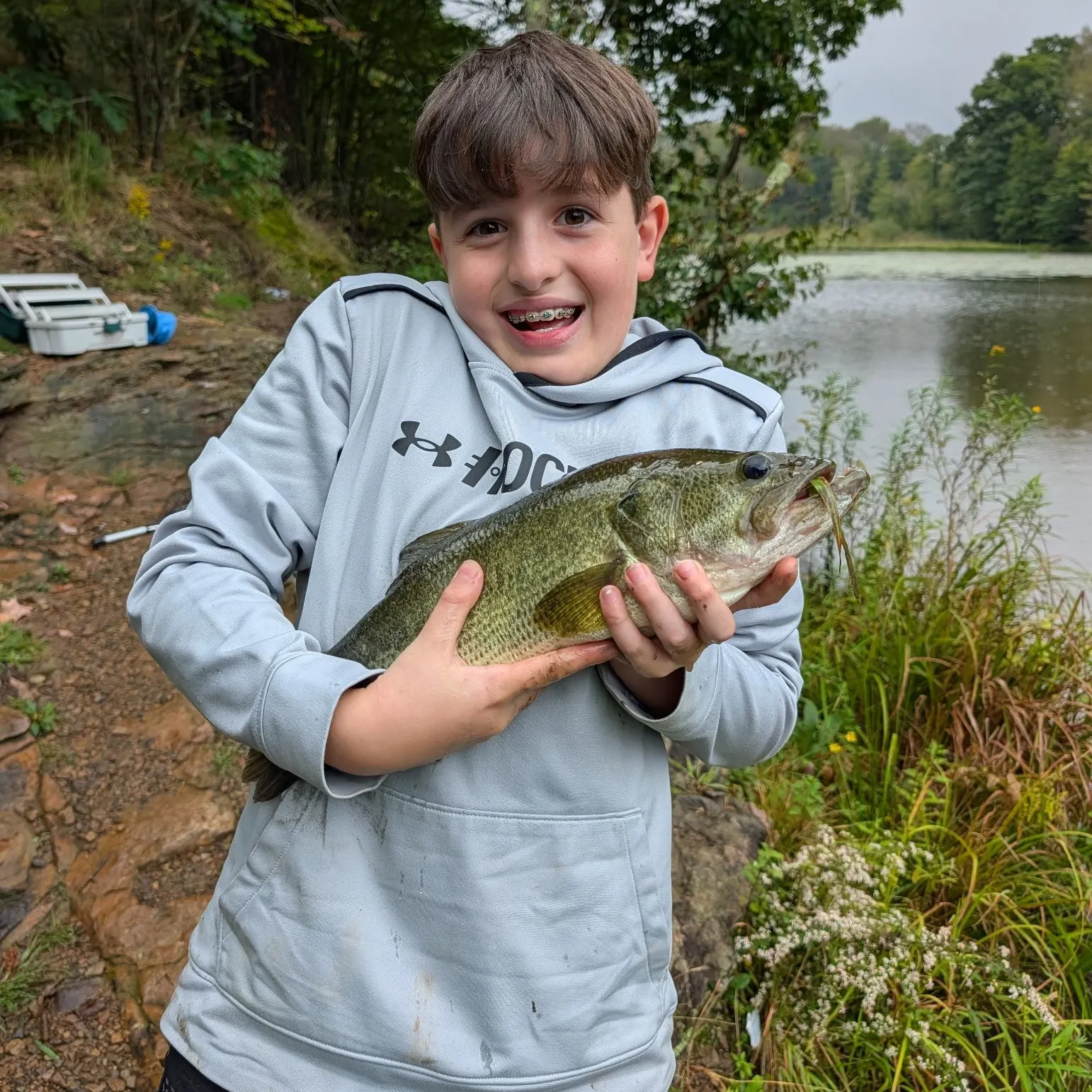 Largemouth bass caught on Fishbrain