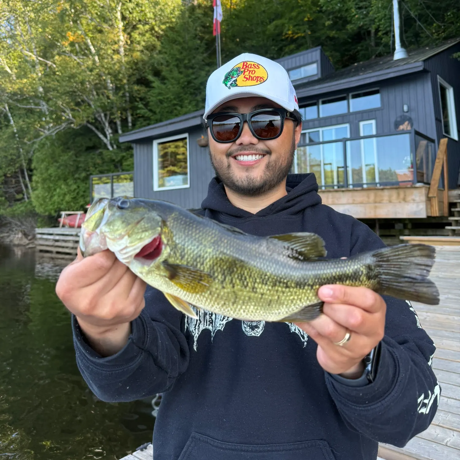 Largemouth bass caught on Fishbrain