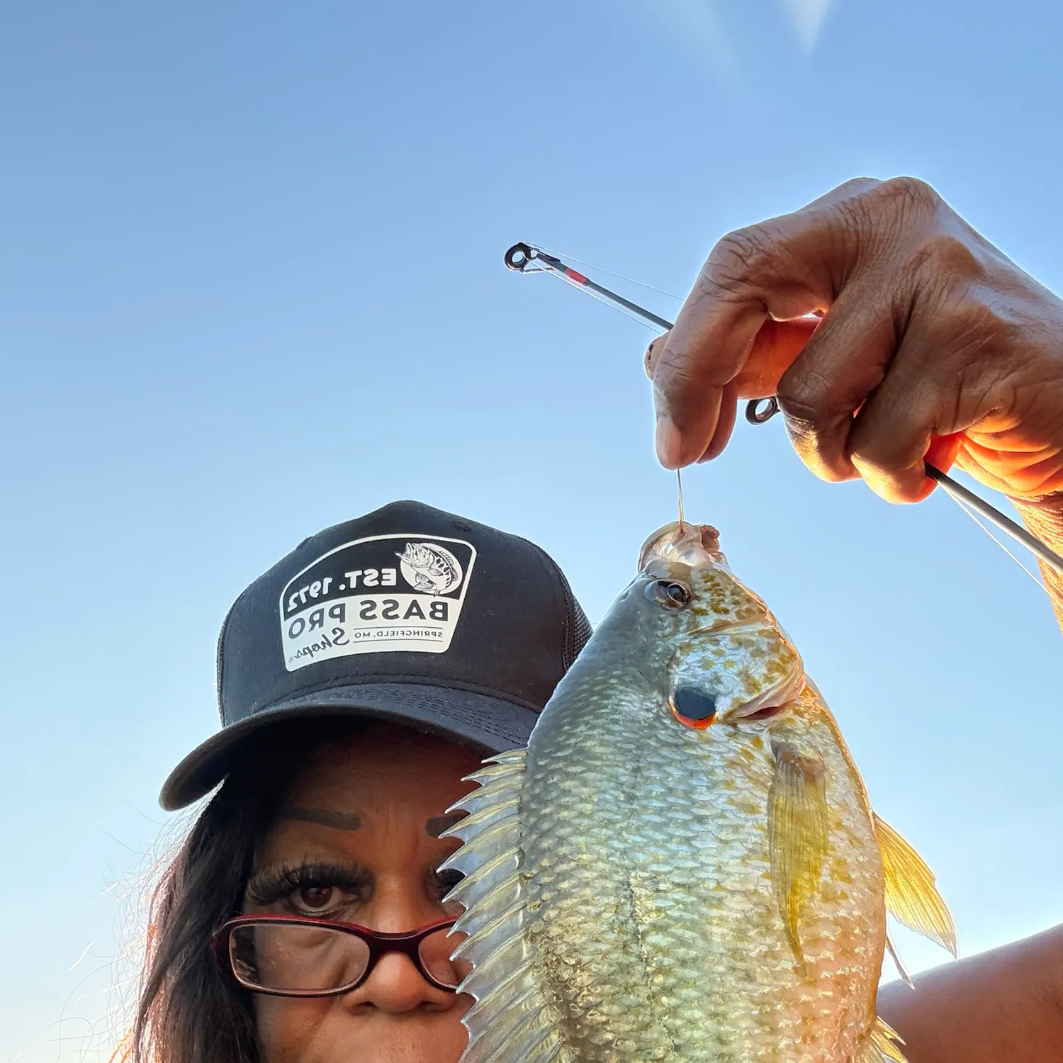 Redear sunfish caught on Fishbrain