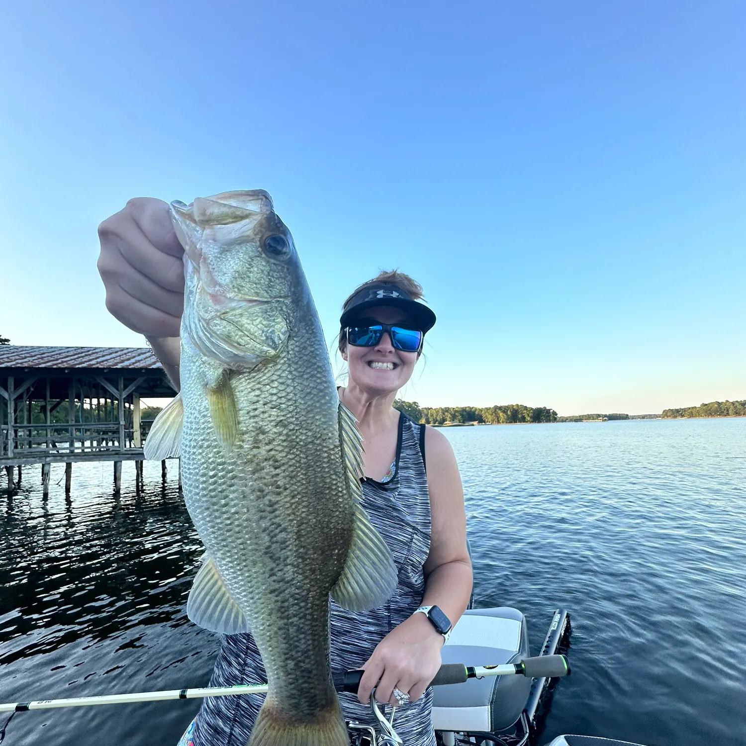 Largemouth bass caught on Fishbrain