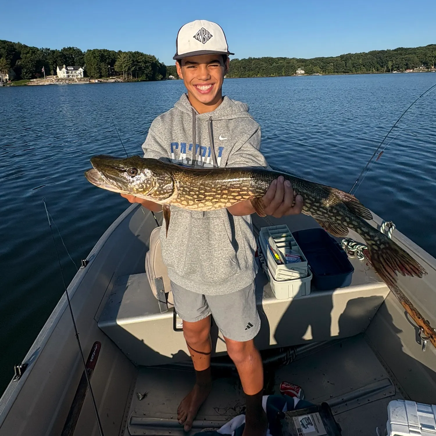 Northern pike caught on Fishbrain