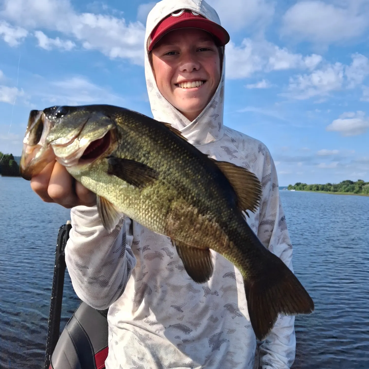 Largemouth bass caught on Fishbrain