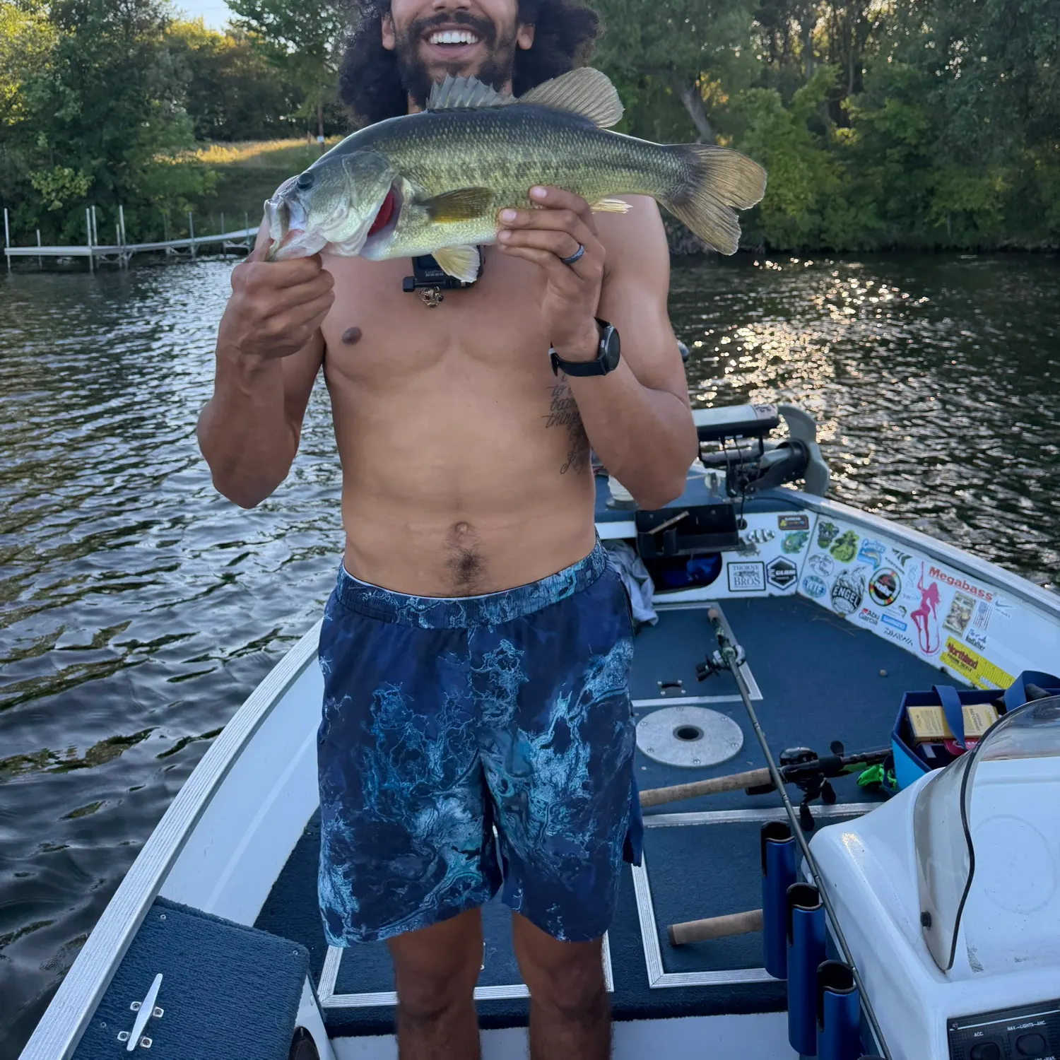 Largemouth bass caught on Fishbrain