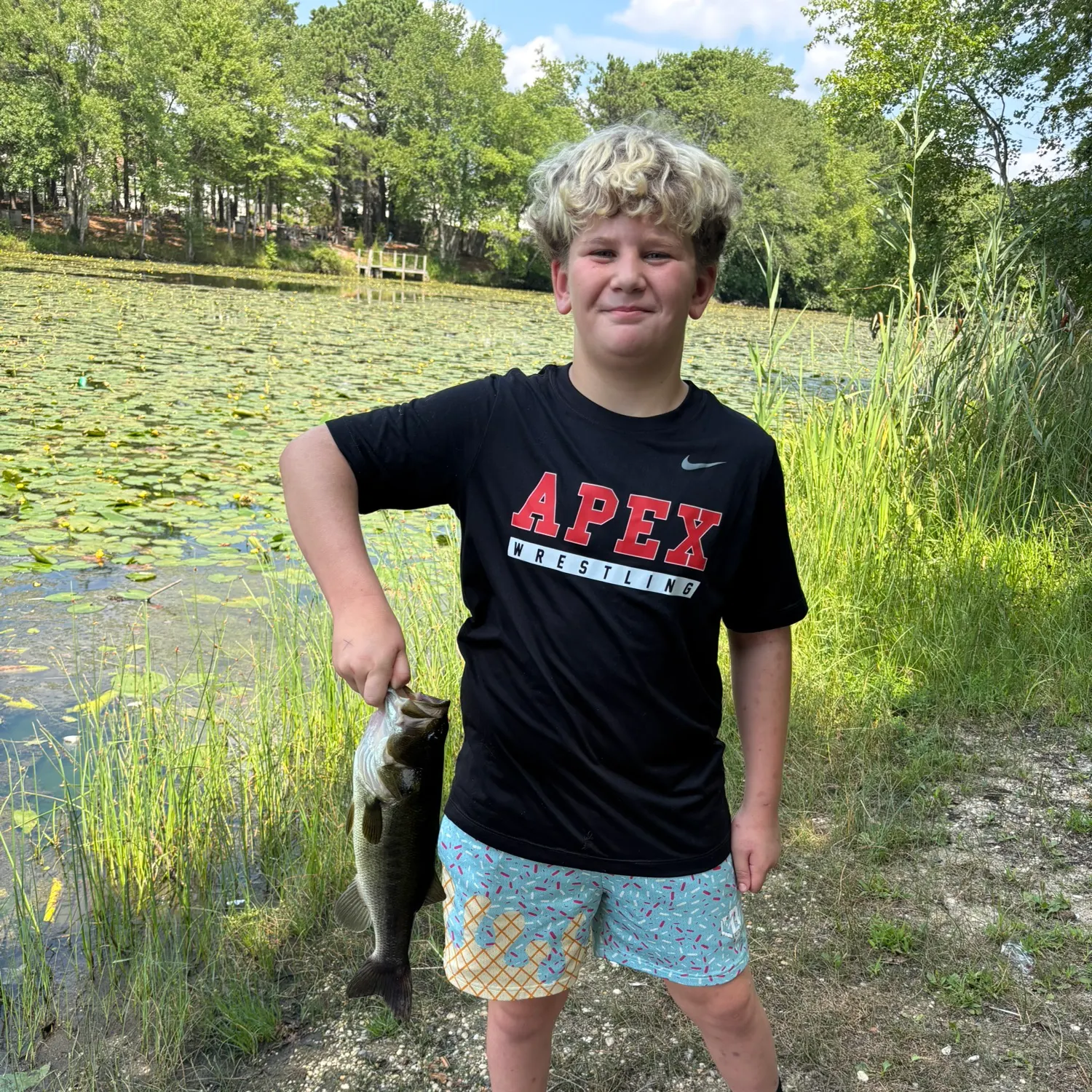 Largemouth bass caught on Fishbrain
