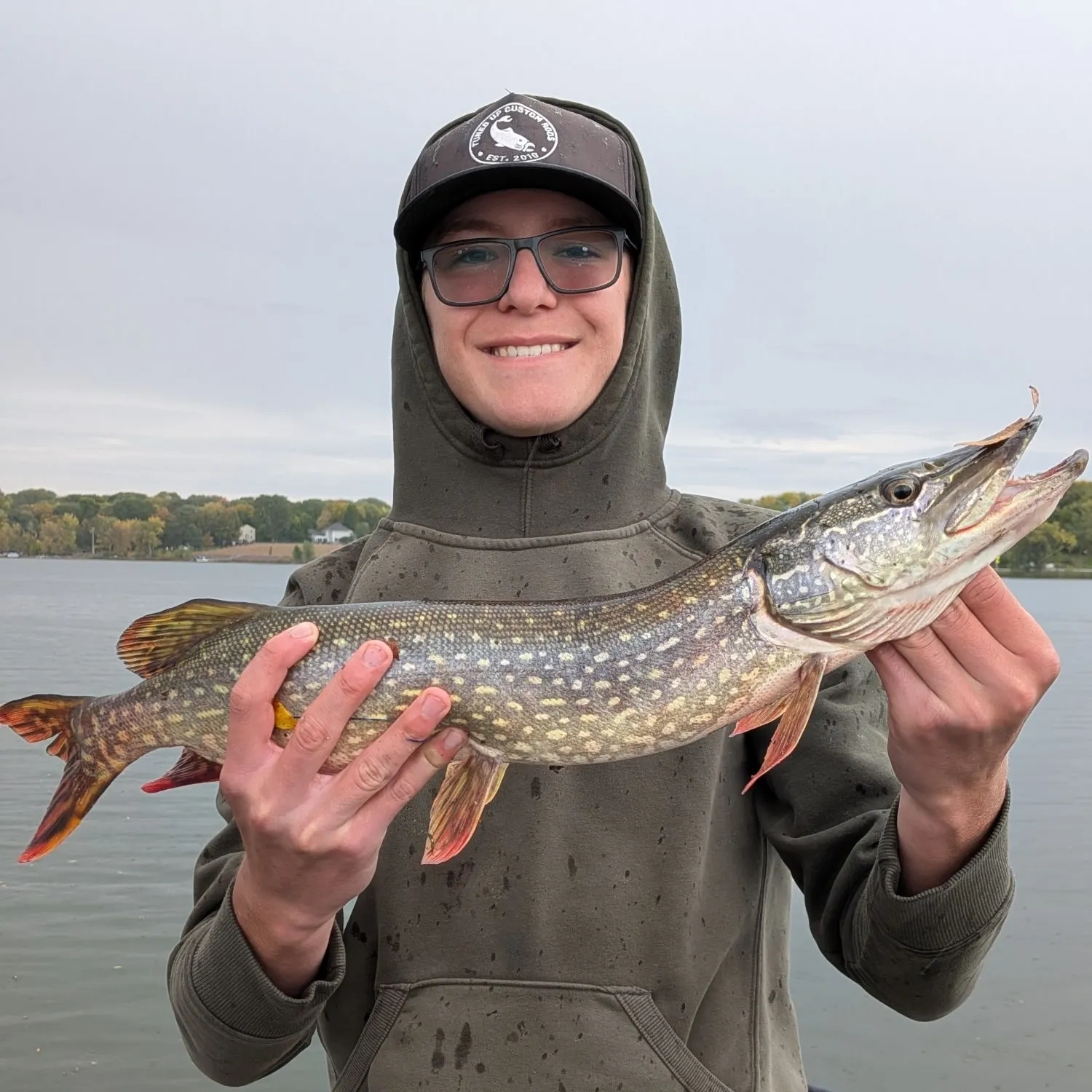 Northern pike caught on Fishbrain