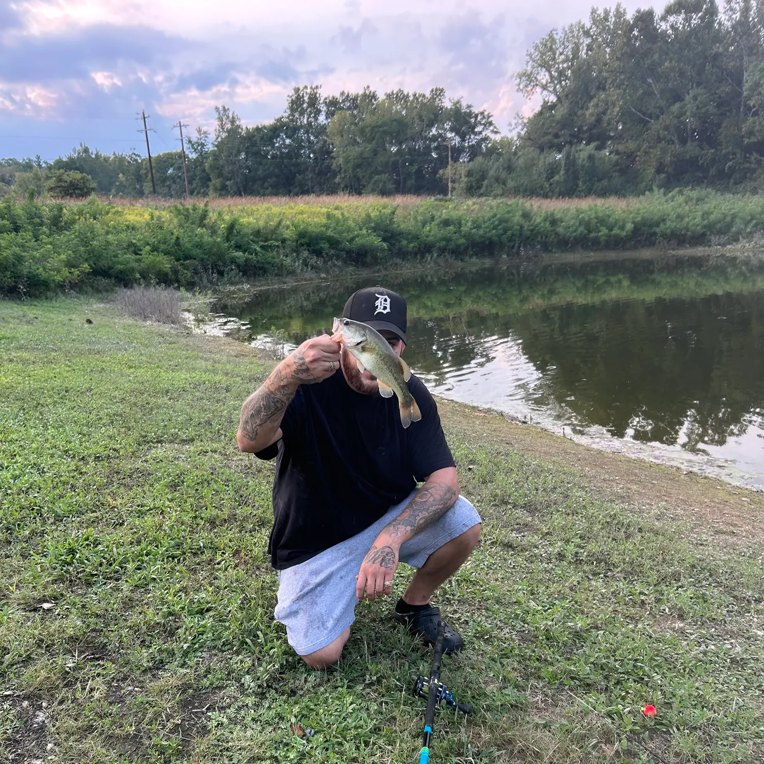 Largemouth bass caught on Fishbrain