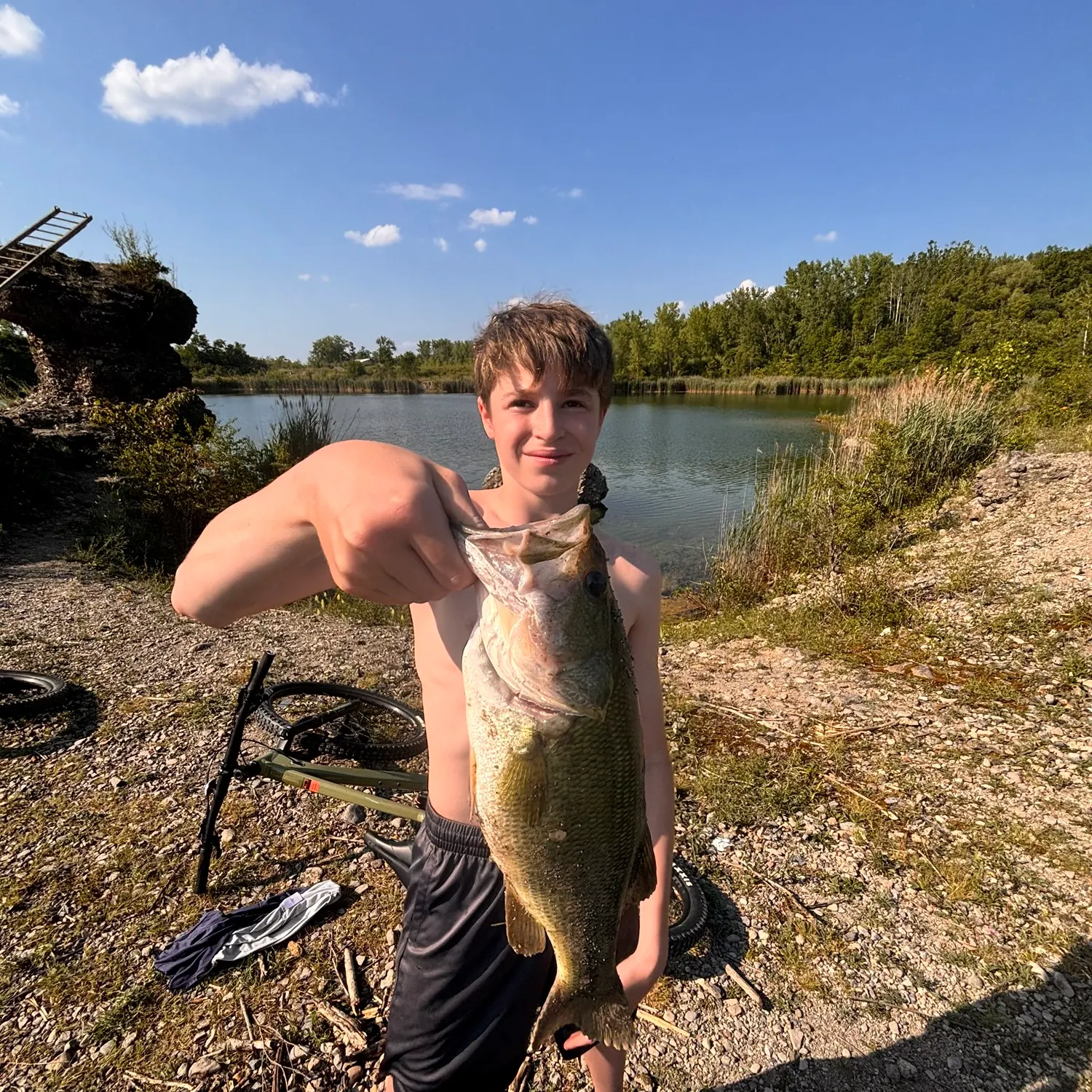 Largemouth bass caught on Fishbrain