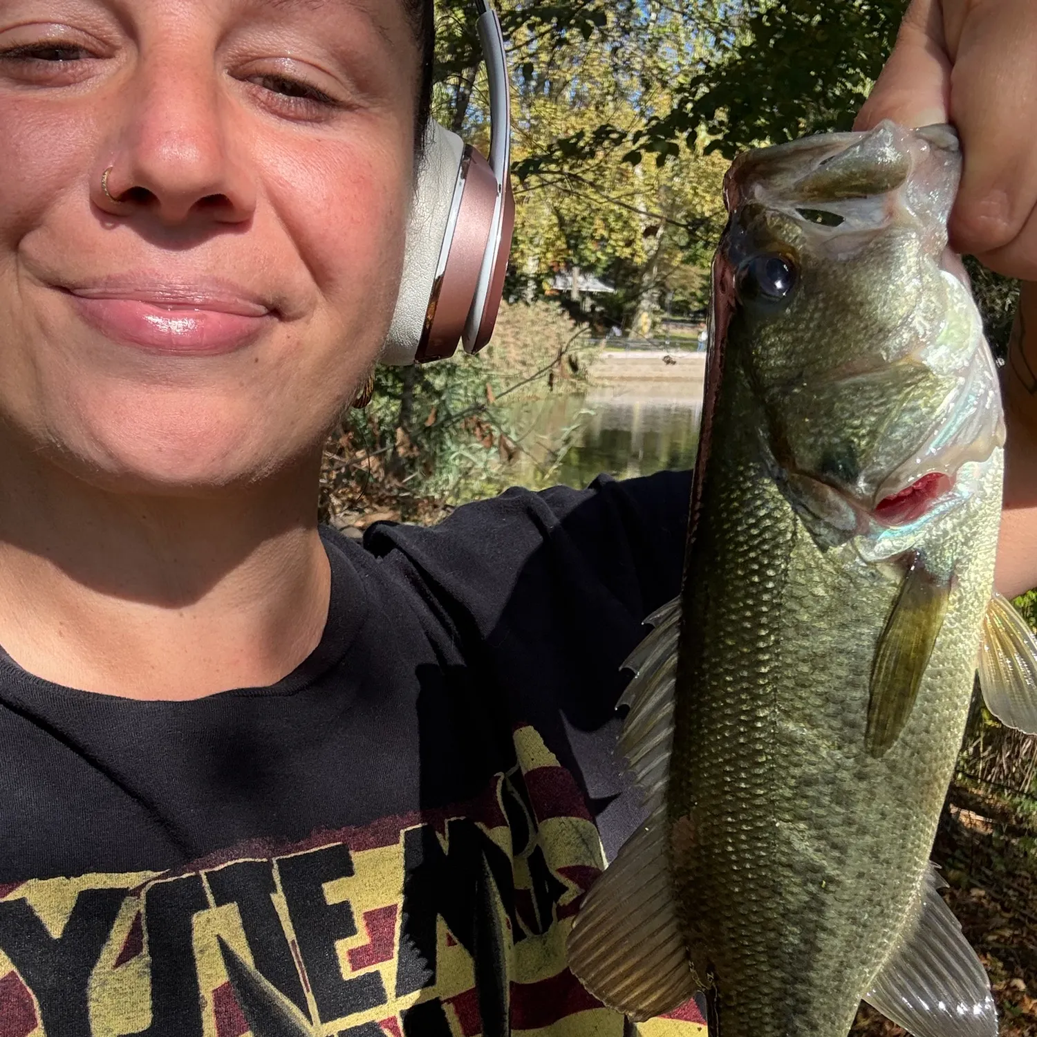 Largemouth bass caught on Fishbrain