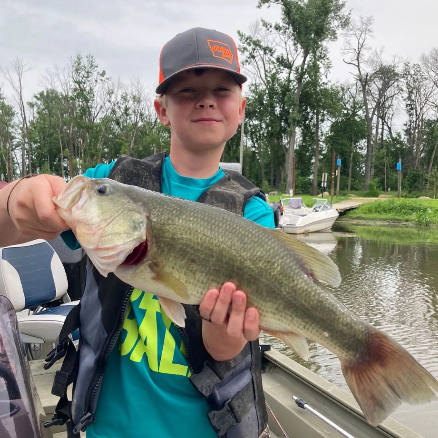 Largemouth bass caught on Fishbrain