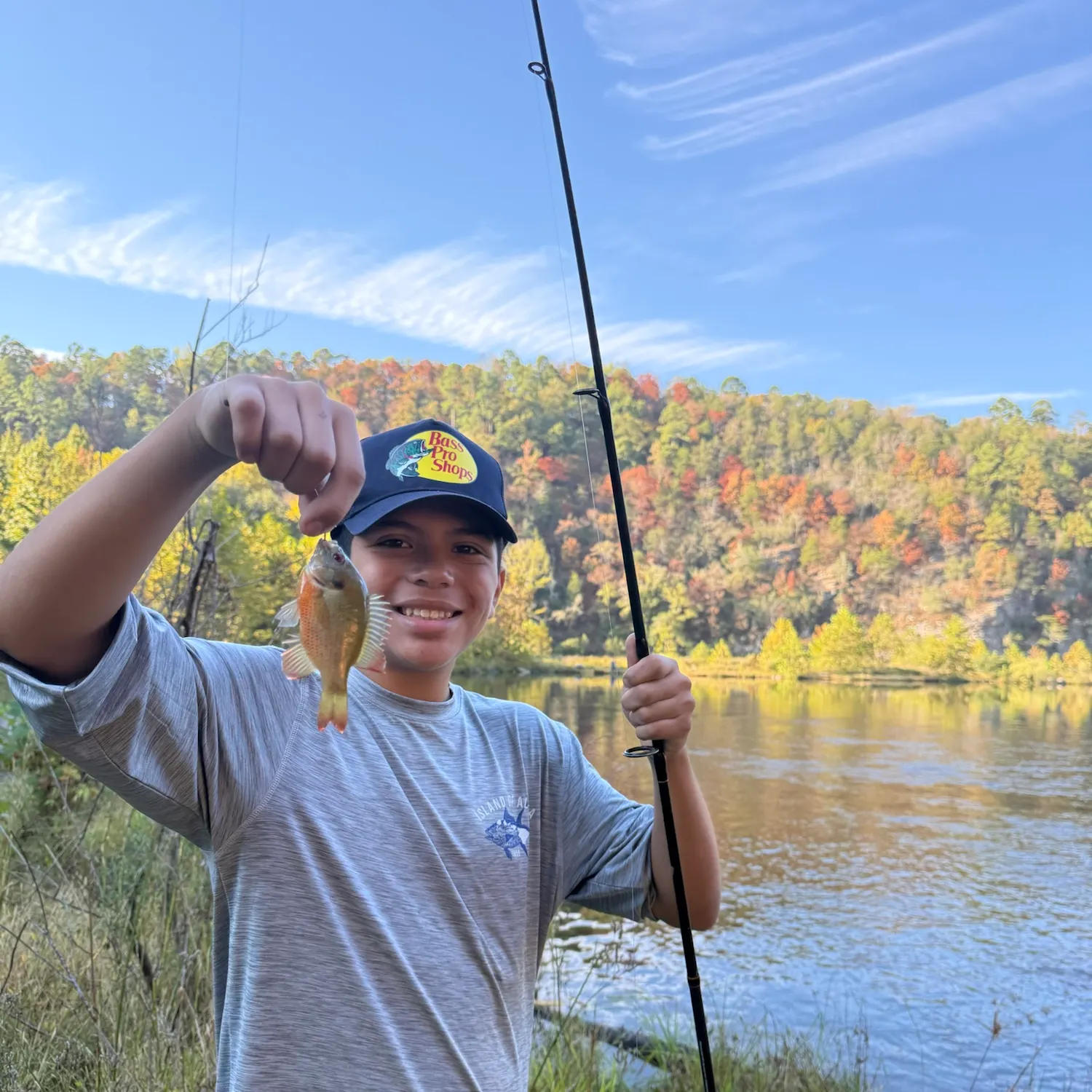 Redbreast sunfish caught on Fishbrain