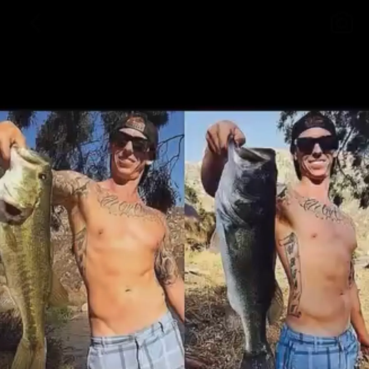 Largemouth bass caught on Fishbrain