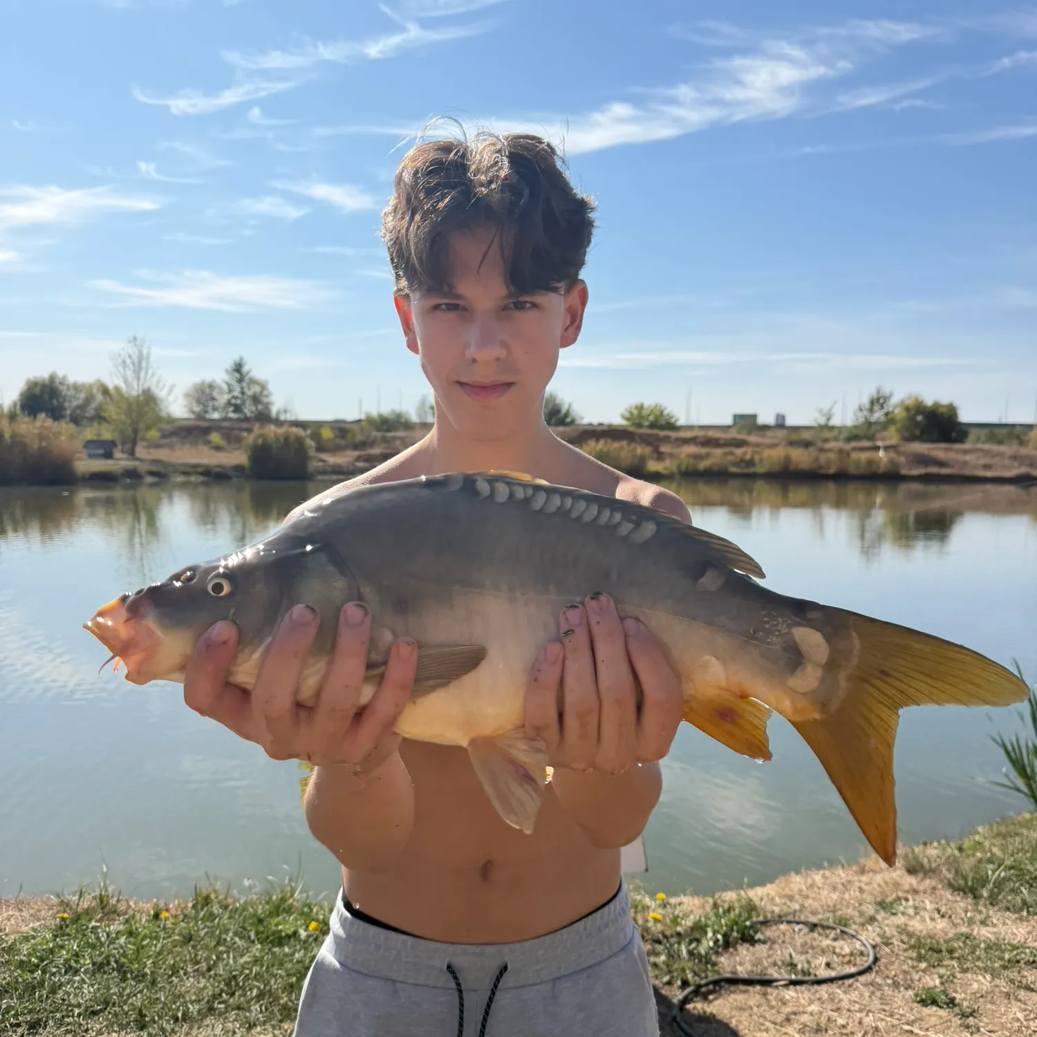 Leather carp caught on Fishbrain