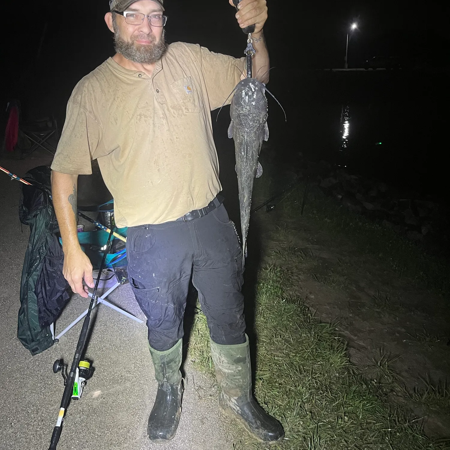 Channel catfish caught on Fishbrain