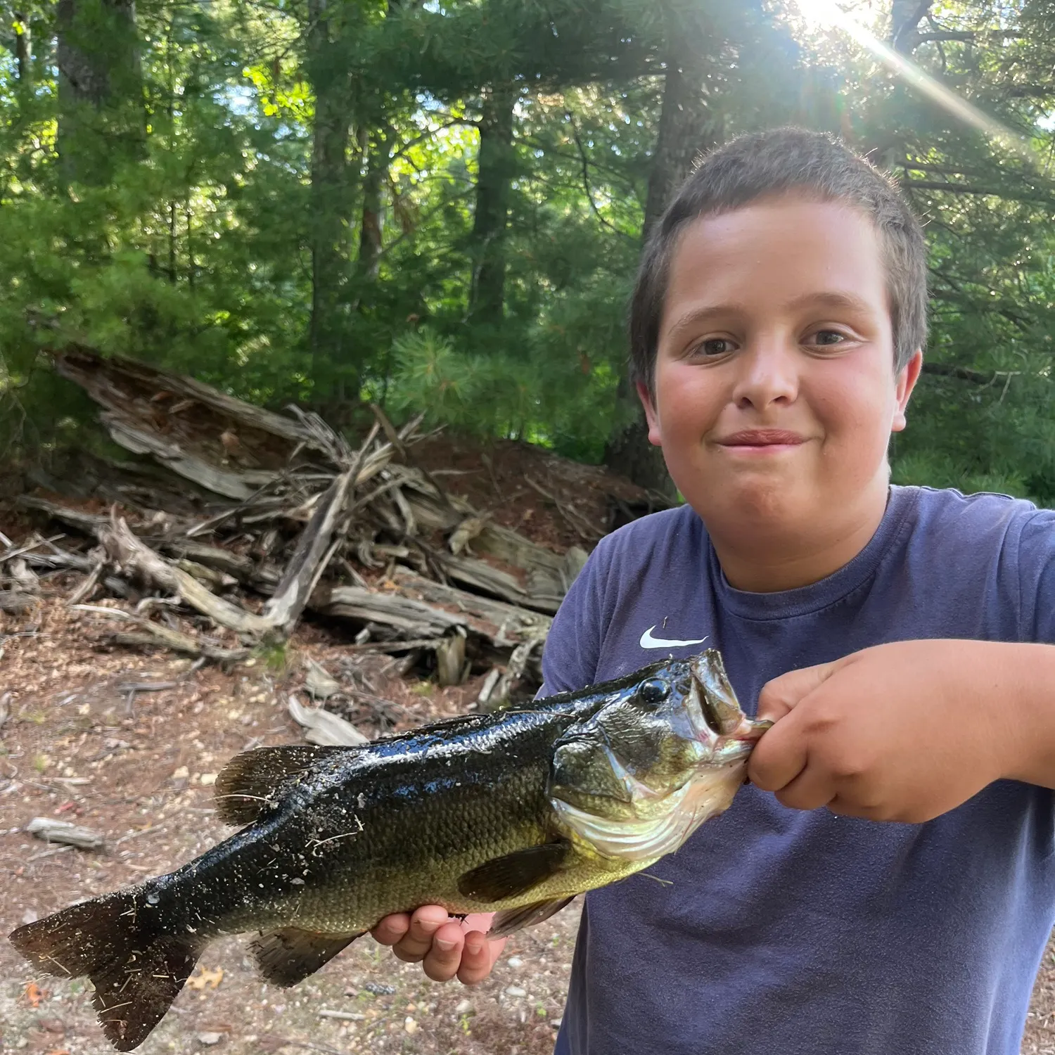 Largemouth bass caught on Fishbrain