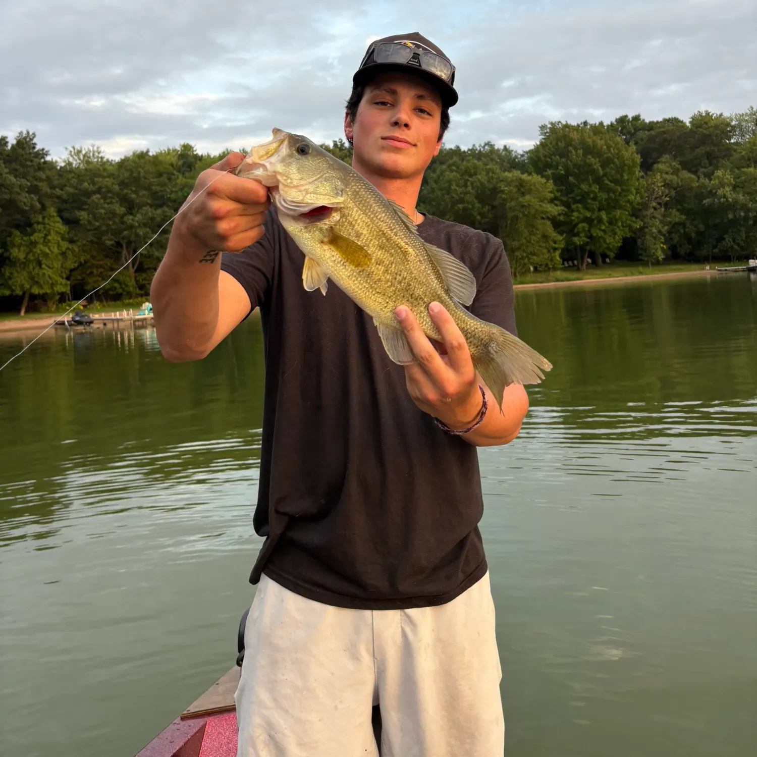 Largemouth bass caught on Fishbrain