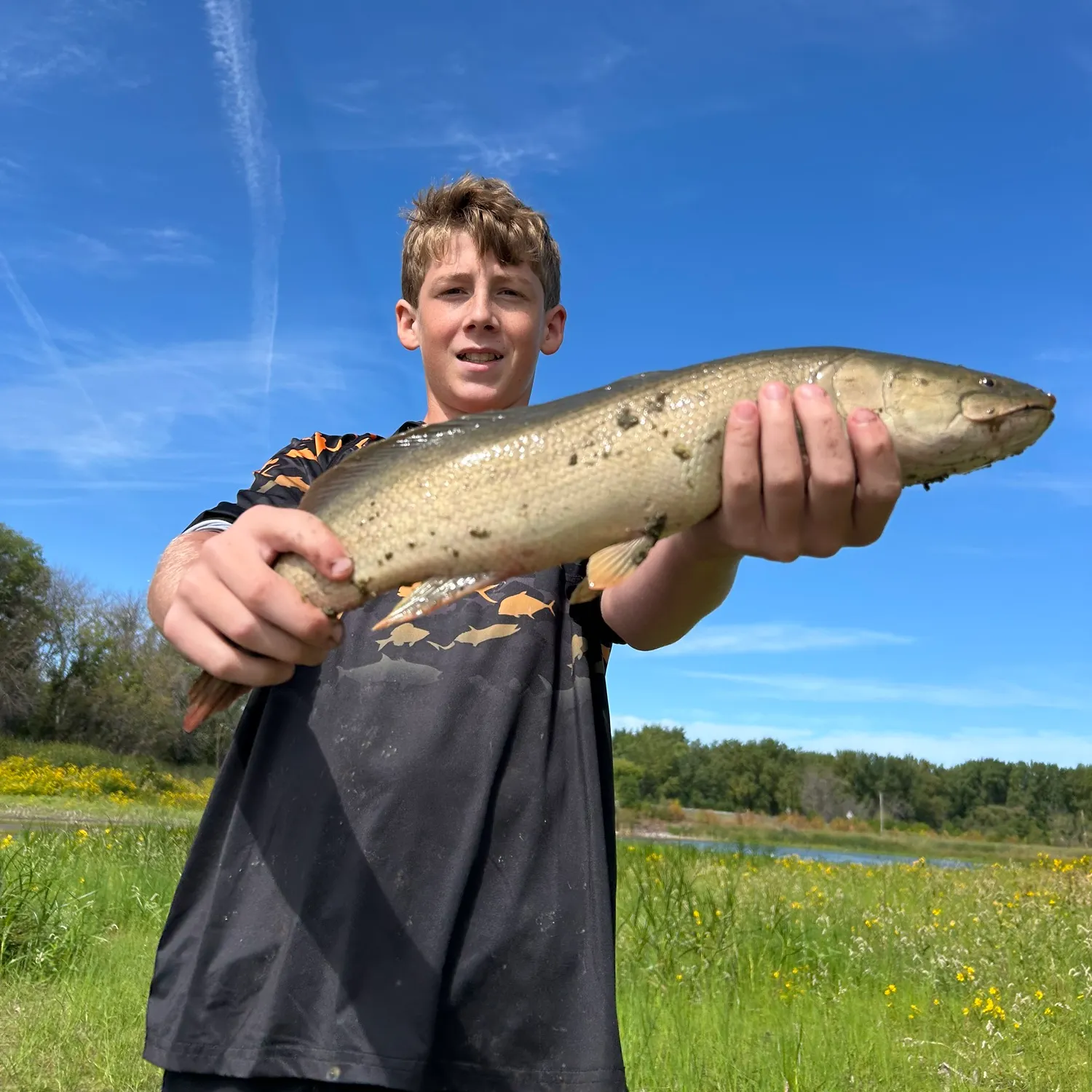Eyetail bowfin caught on Fishbrain