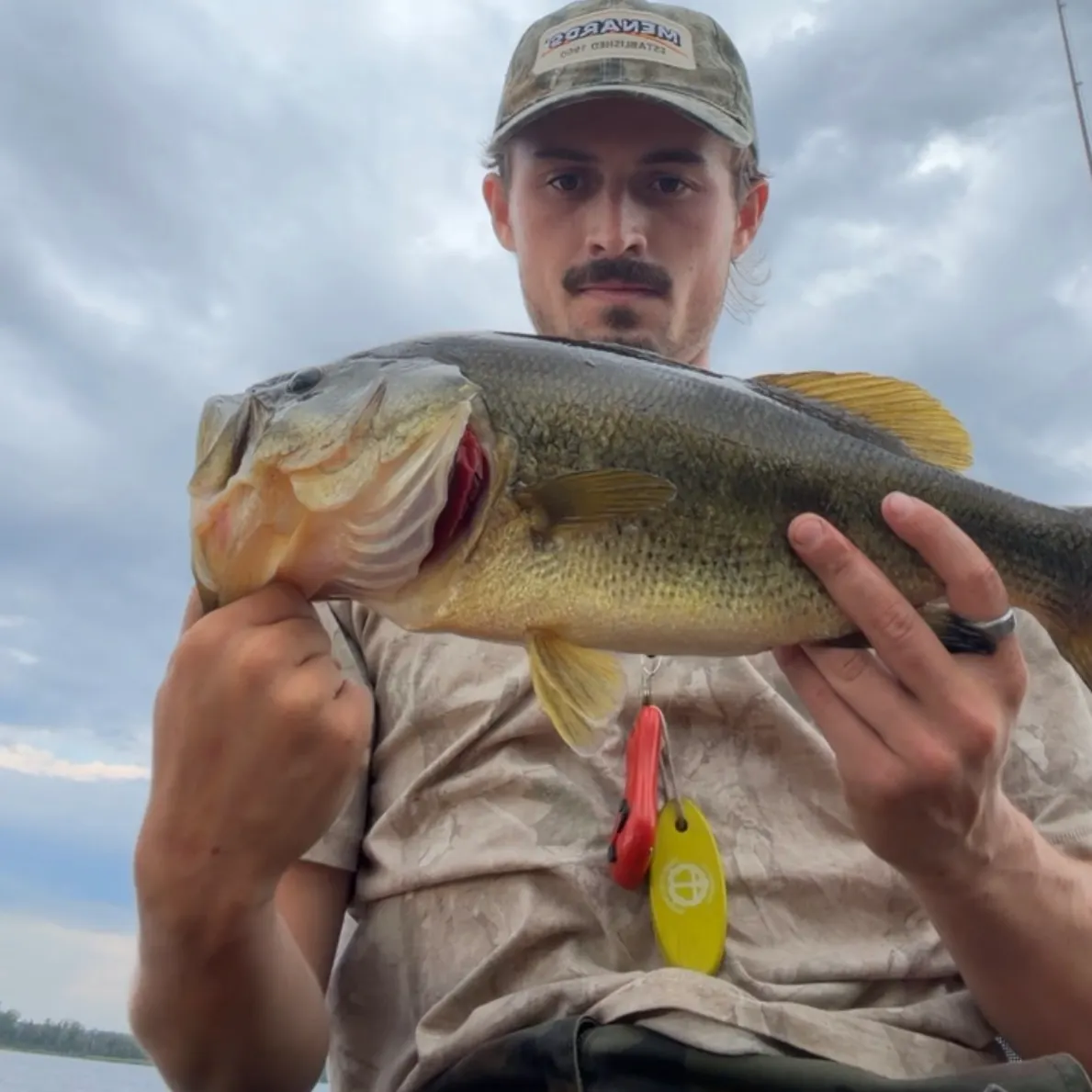 Largemouth bass caught on Fishbrain