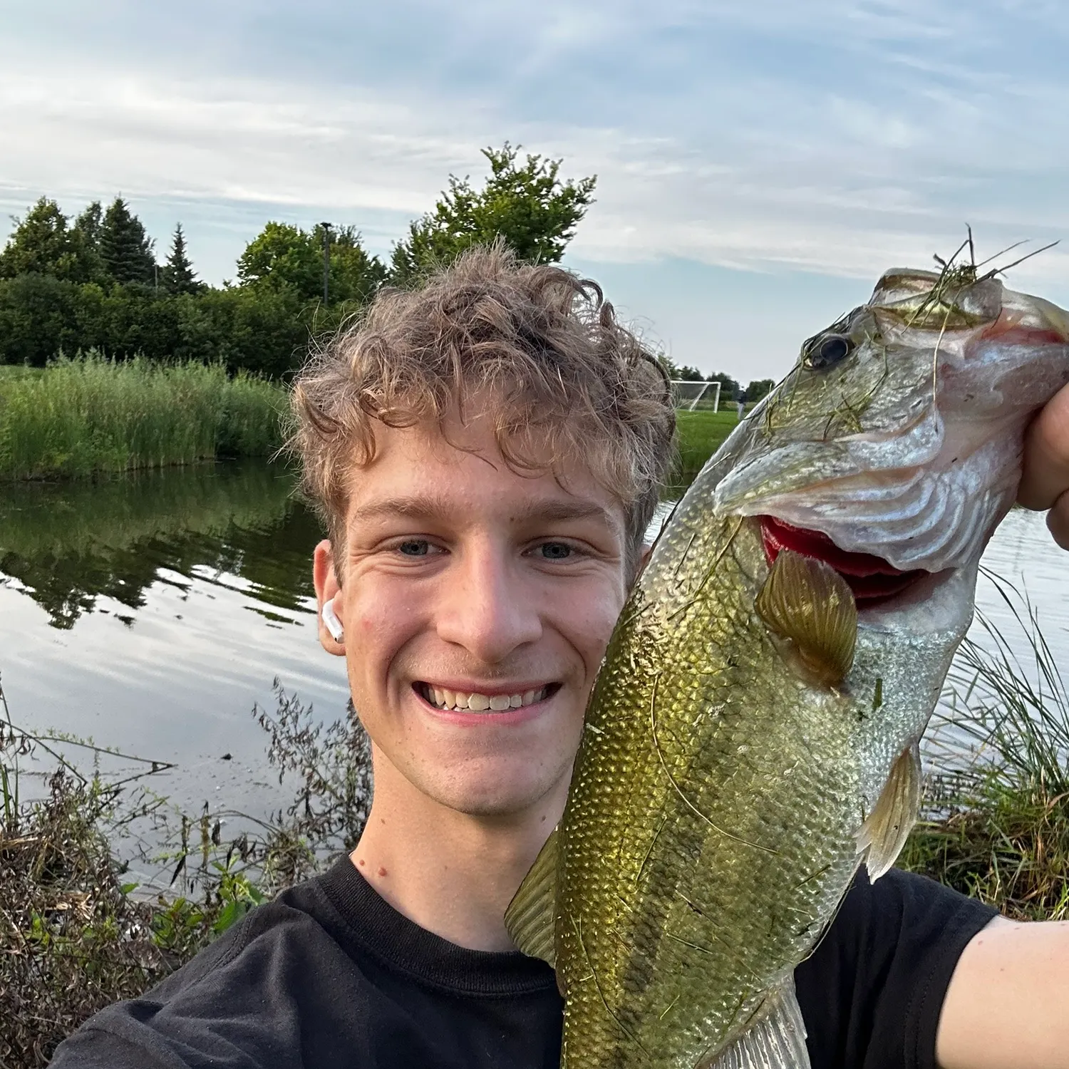 Largemouth bass caught on Fishbrain