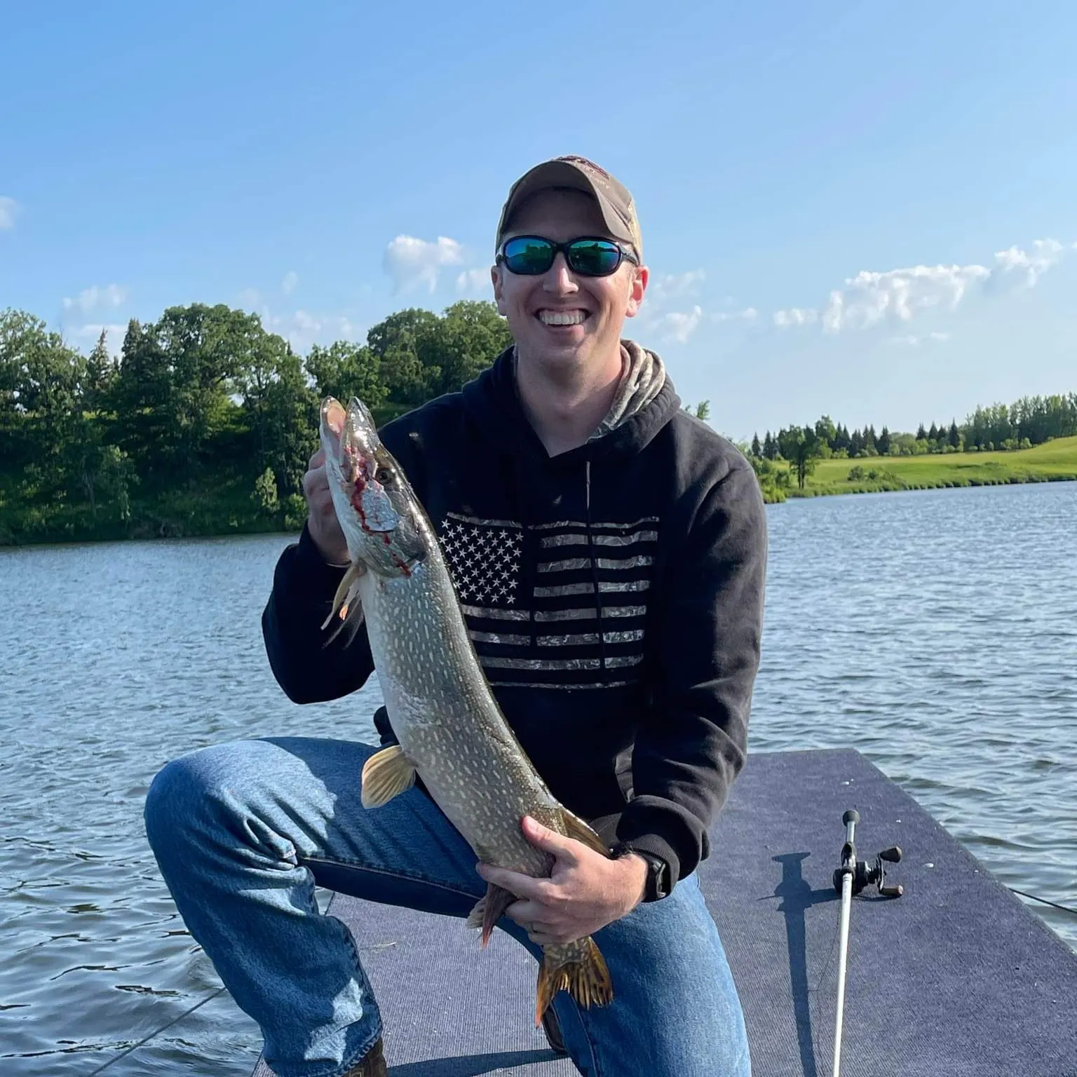 Northern pike caught on Fishbrain