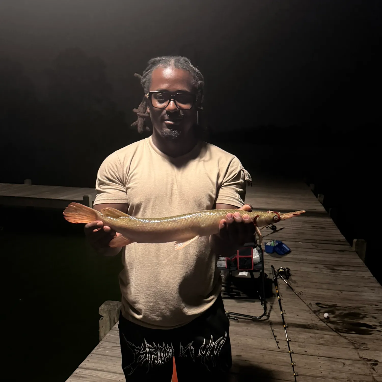 Shortnose gar caught on Fishbrain