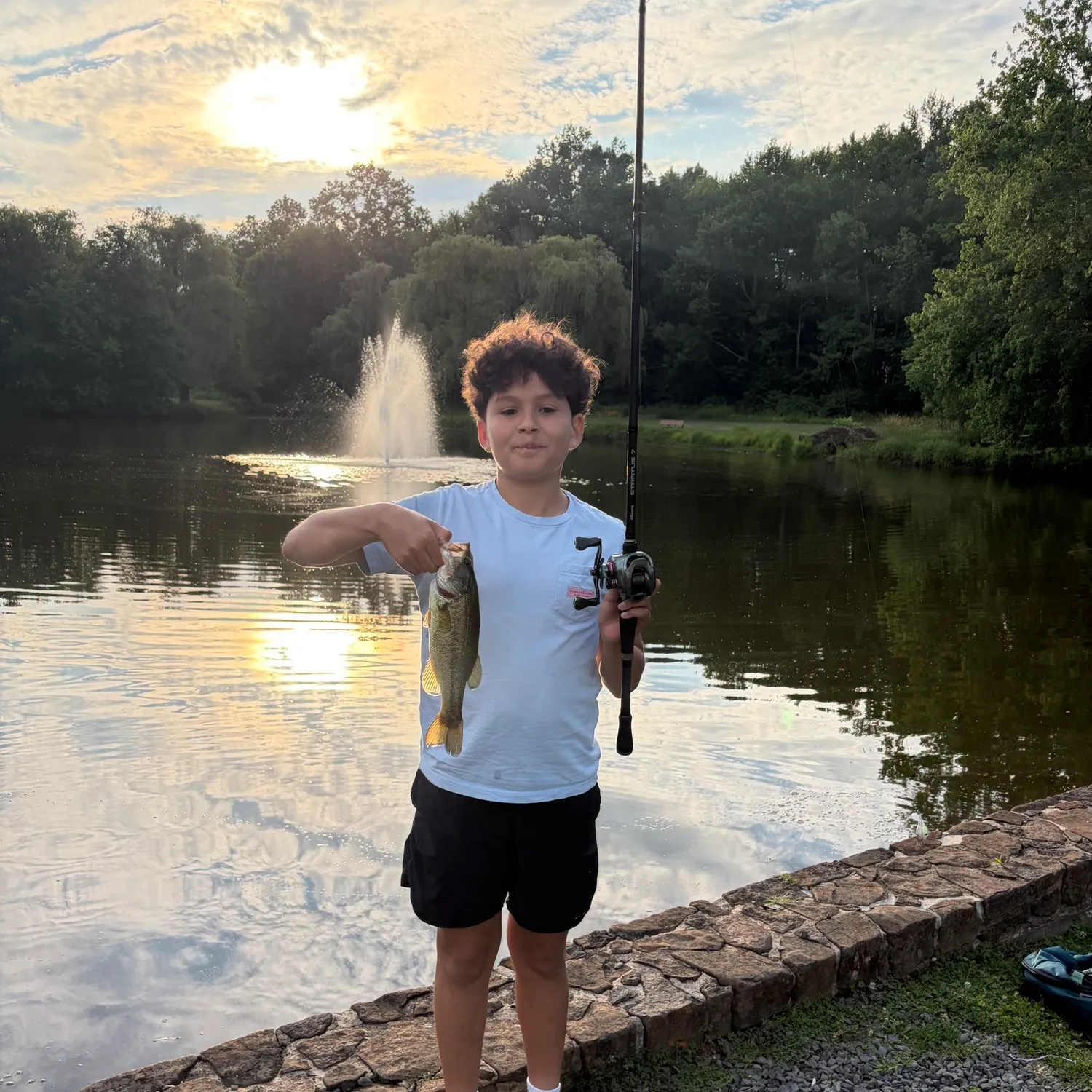 Largemouth bass caught on Fishbrain