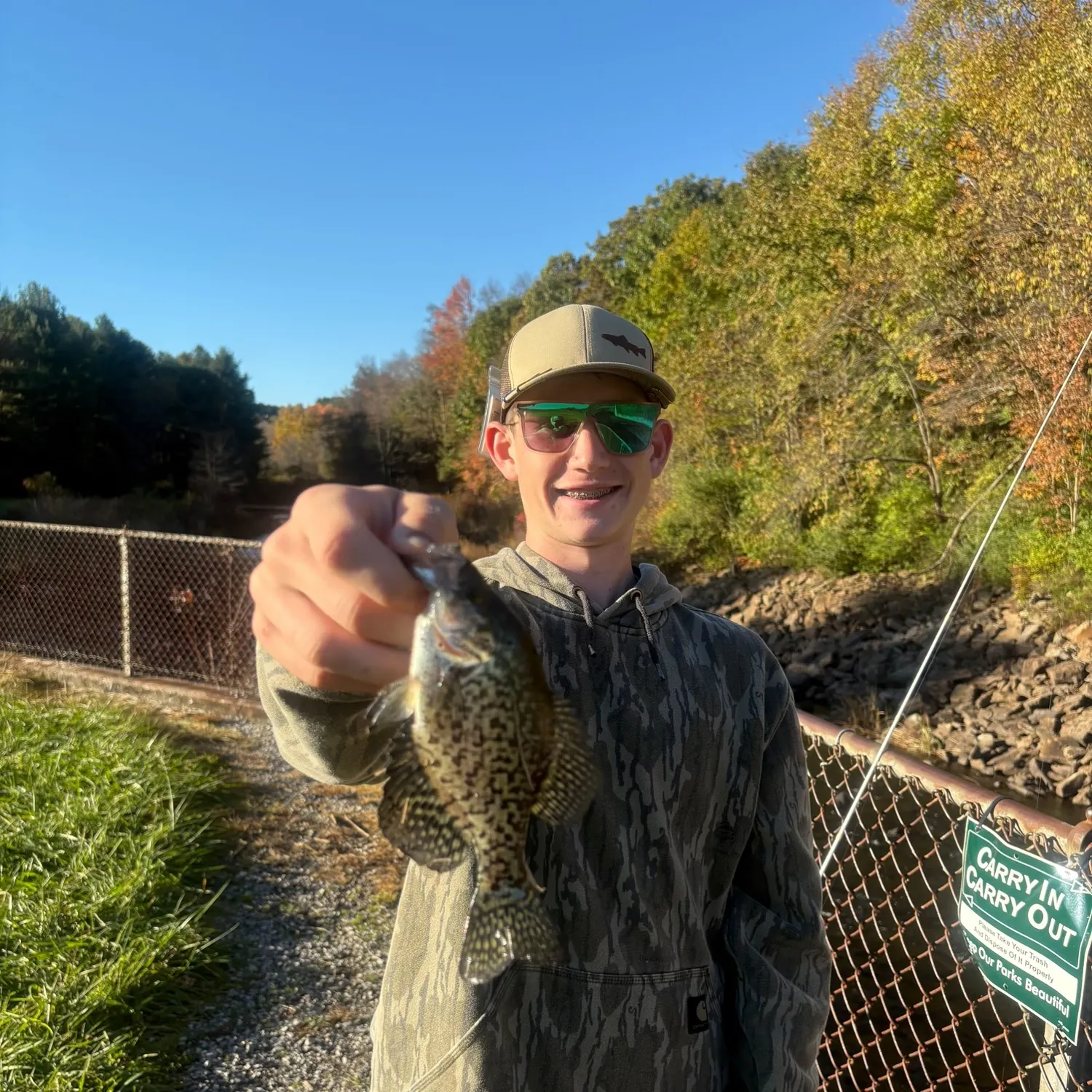 Black crappie caught on Fishbrain