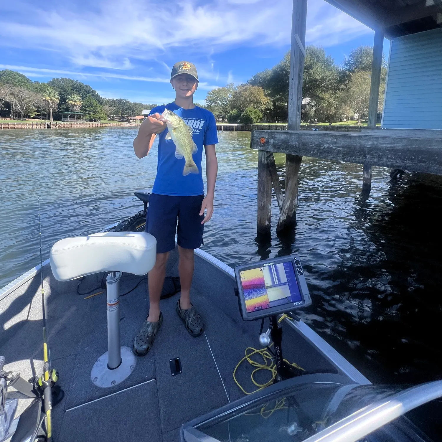 Largemouth bass caught on Fishbrain