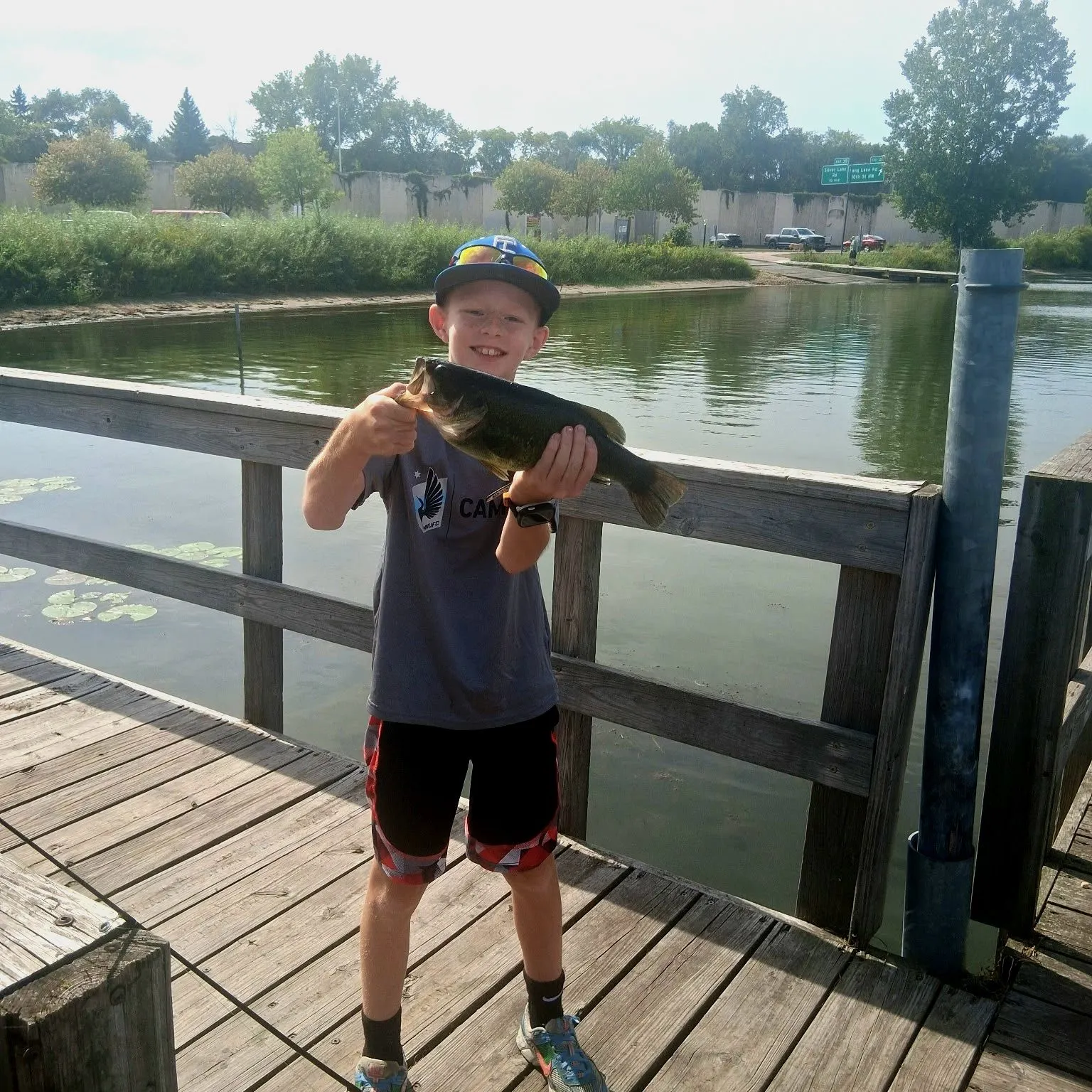 Largemouth bass caught on Fishbrain