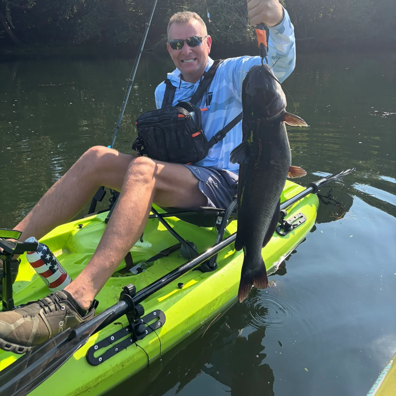 Blue catfish caught on Fishbrain