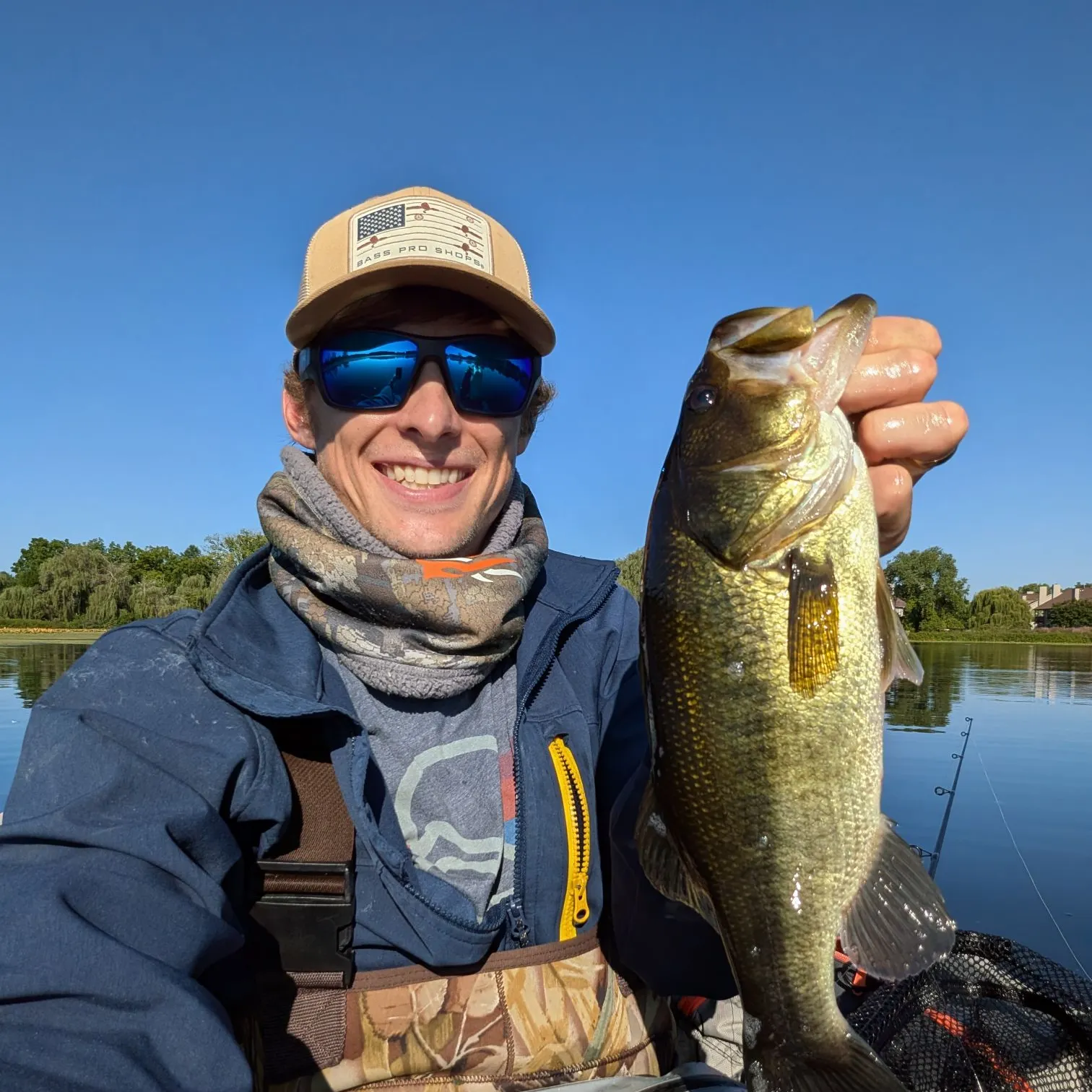 Largemouth bass caught on Fishbrain