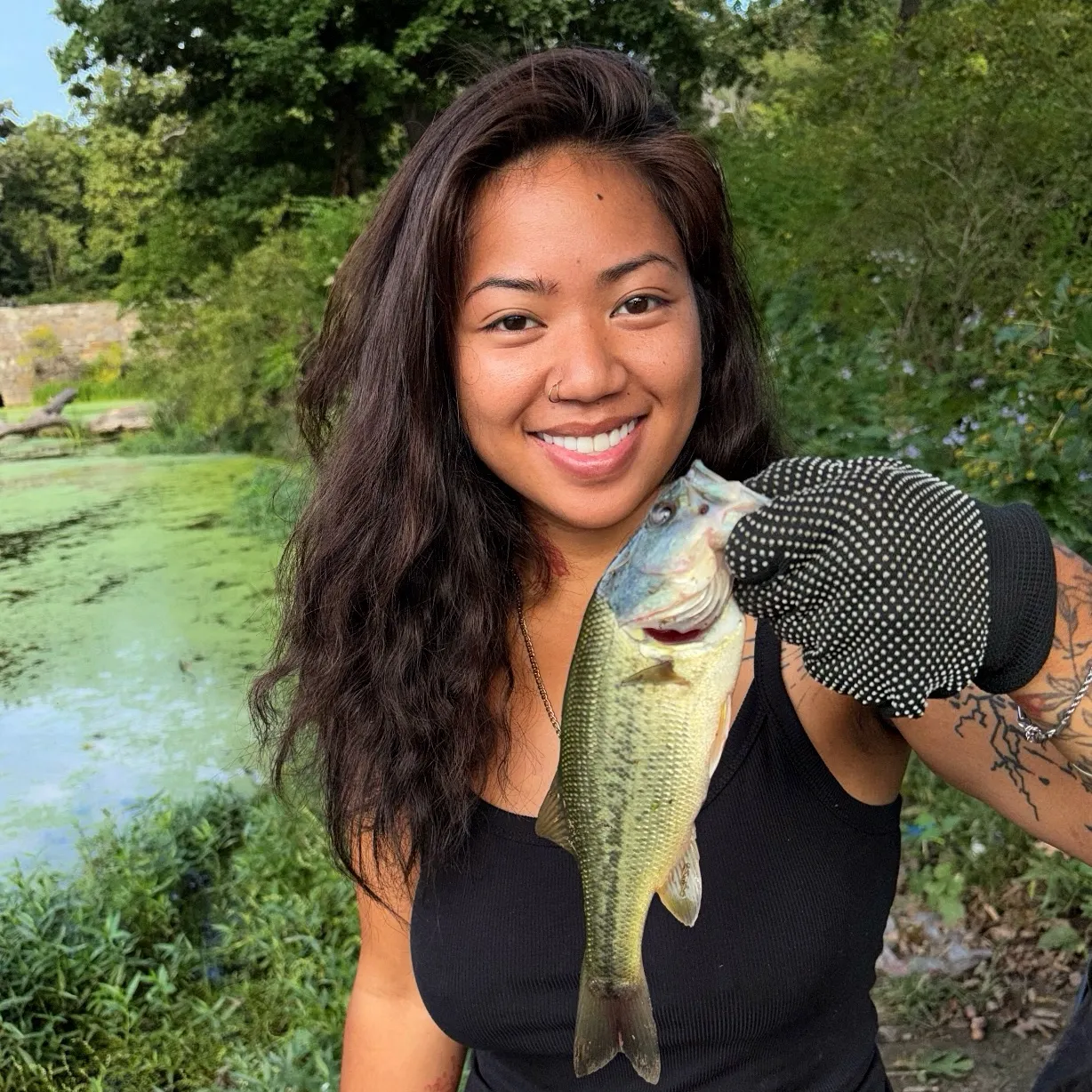 Largemouth bass caught on Fishbrain